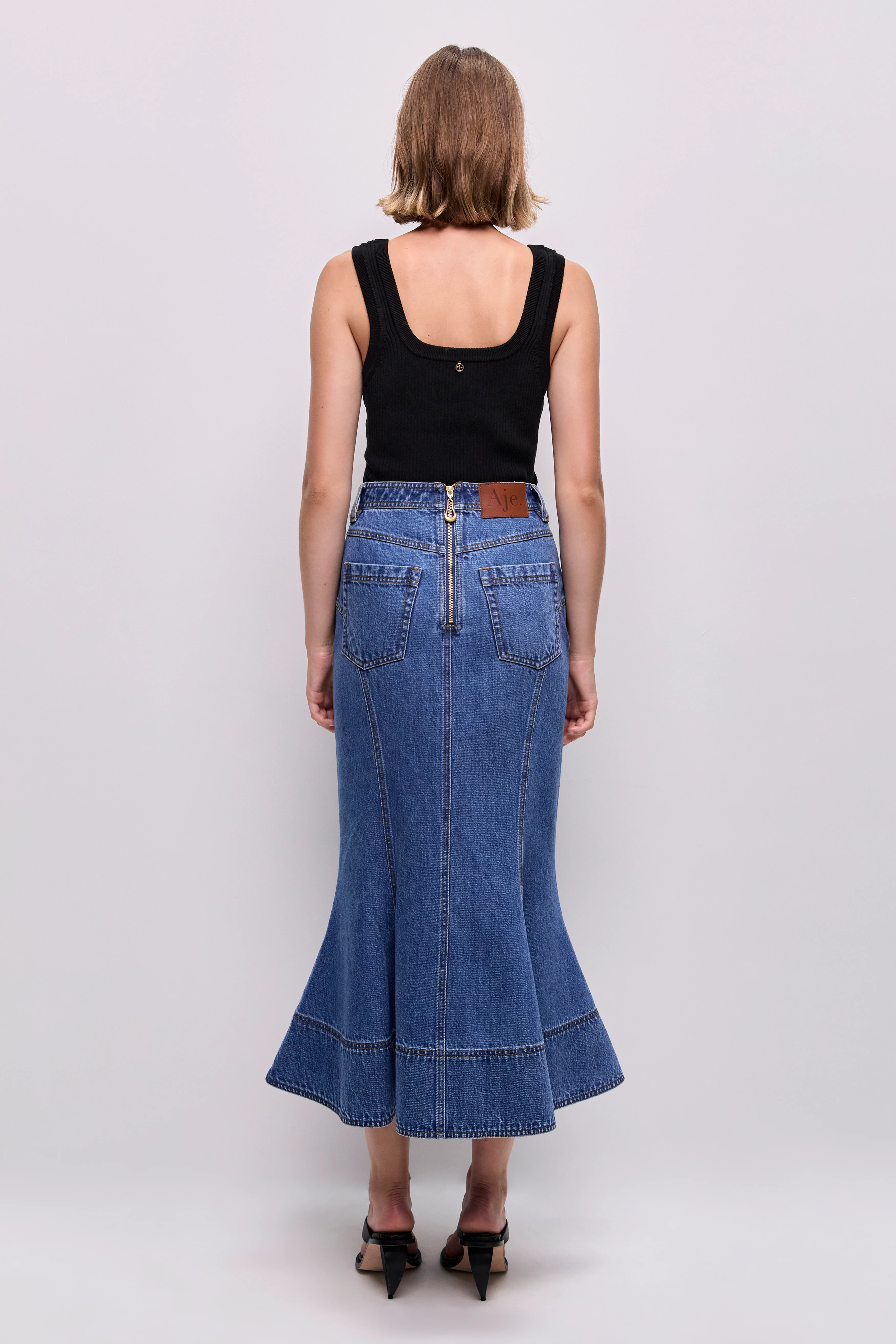 Loxley Denim Midi Skirt