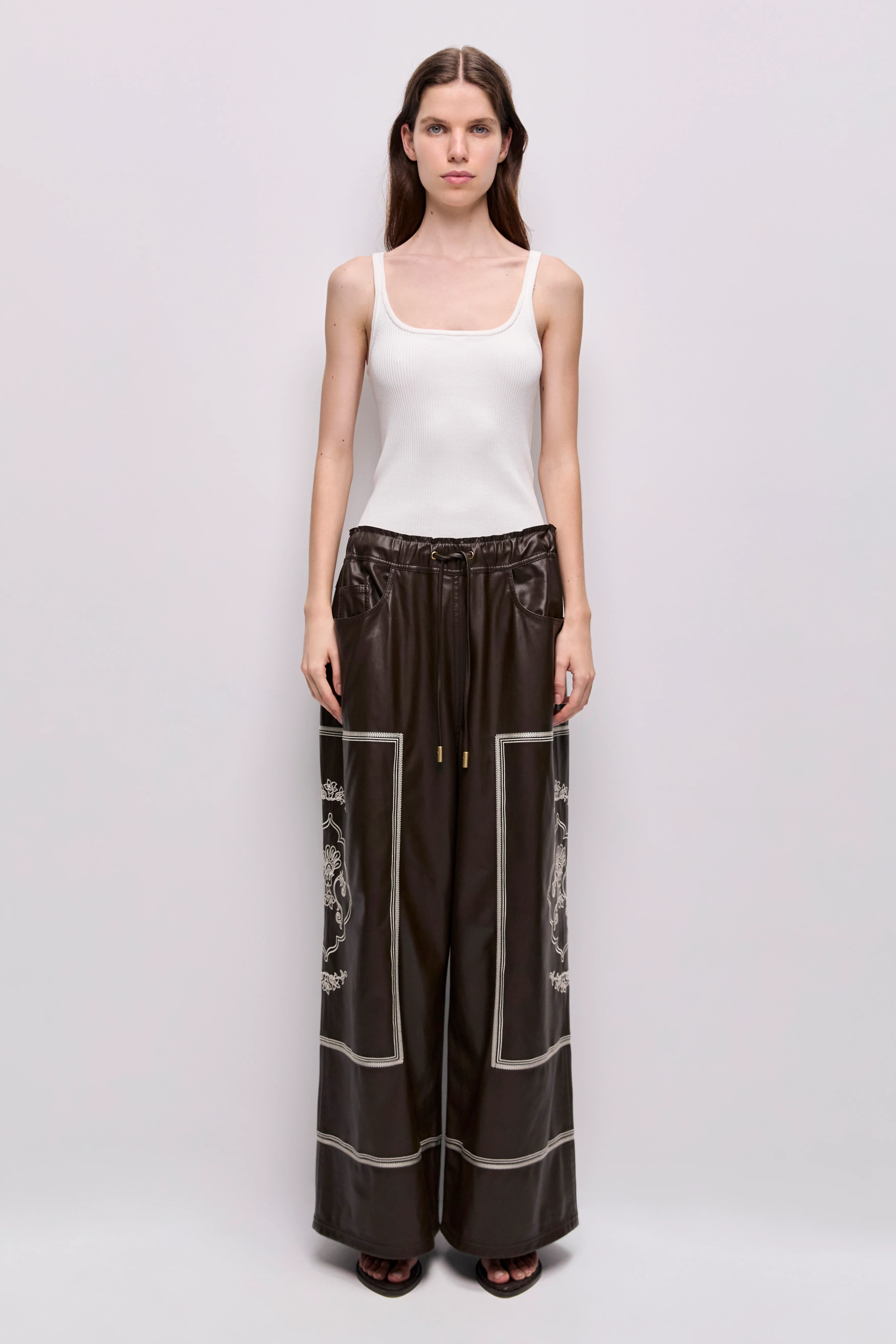 Lotus Vegan Leather Pant