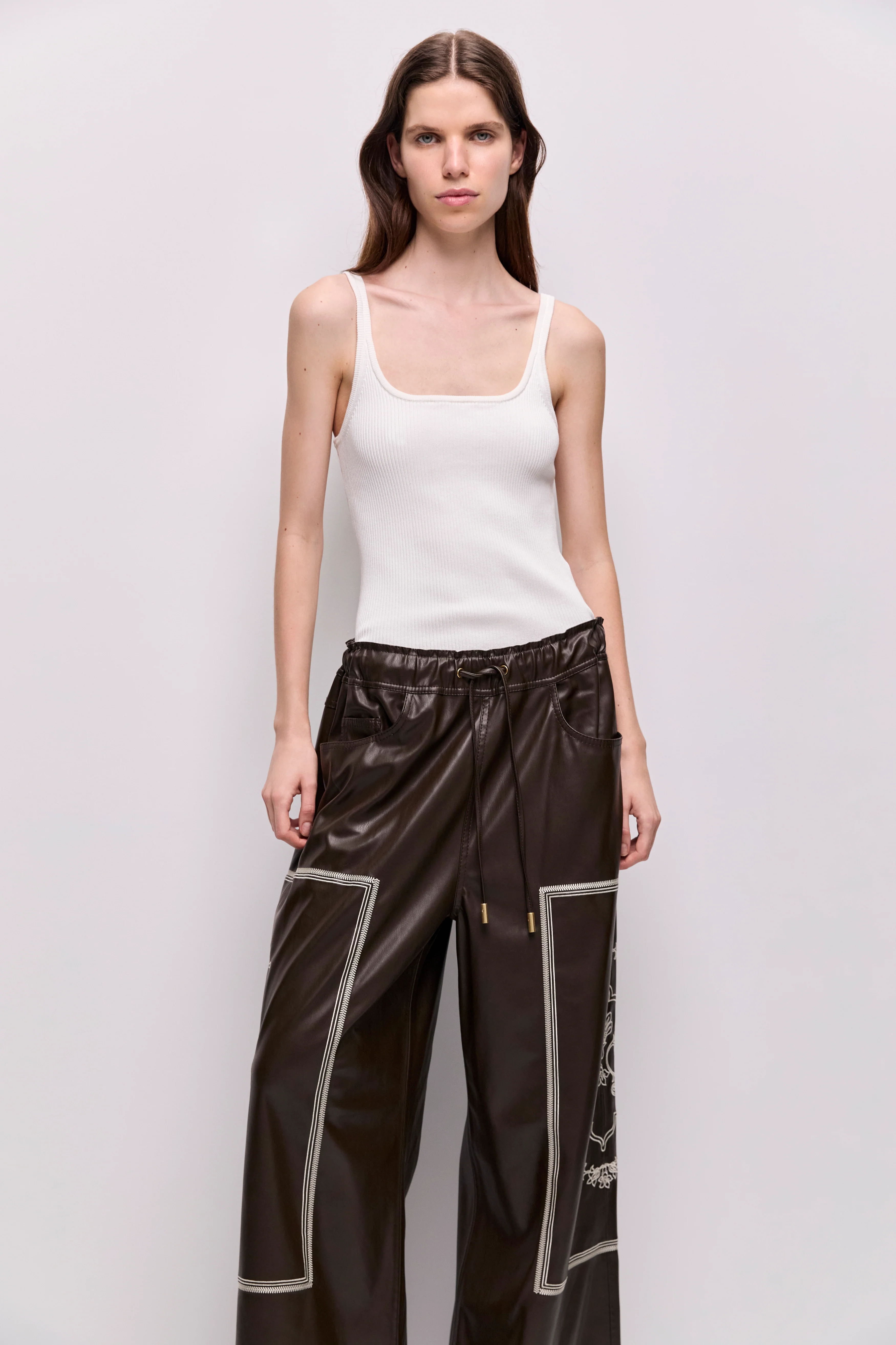 Lotus Vegan Leather Pant