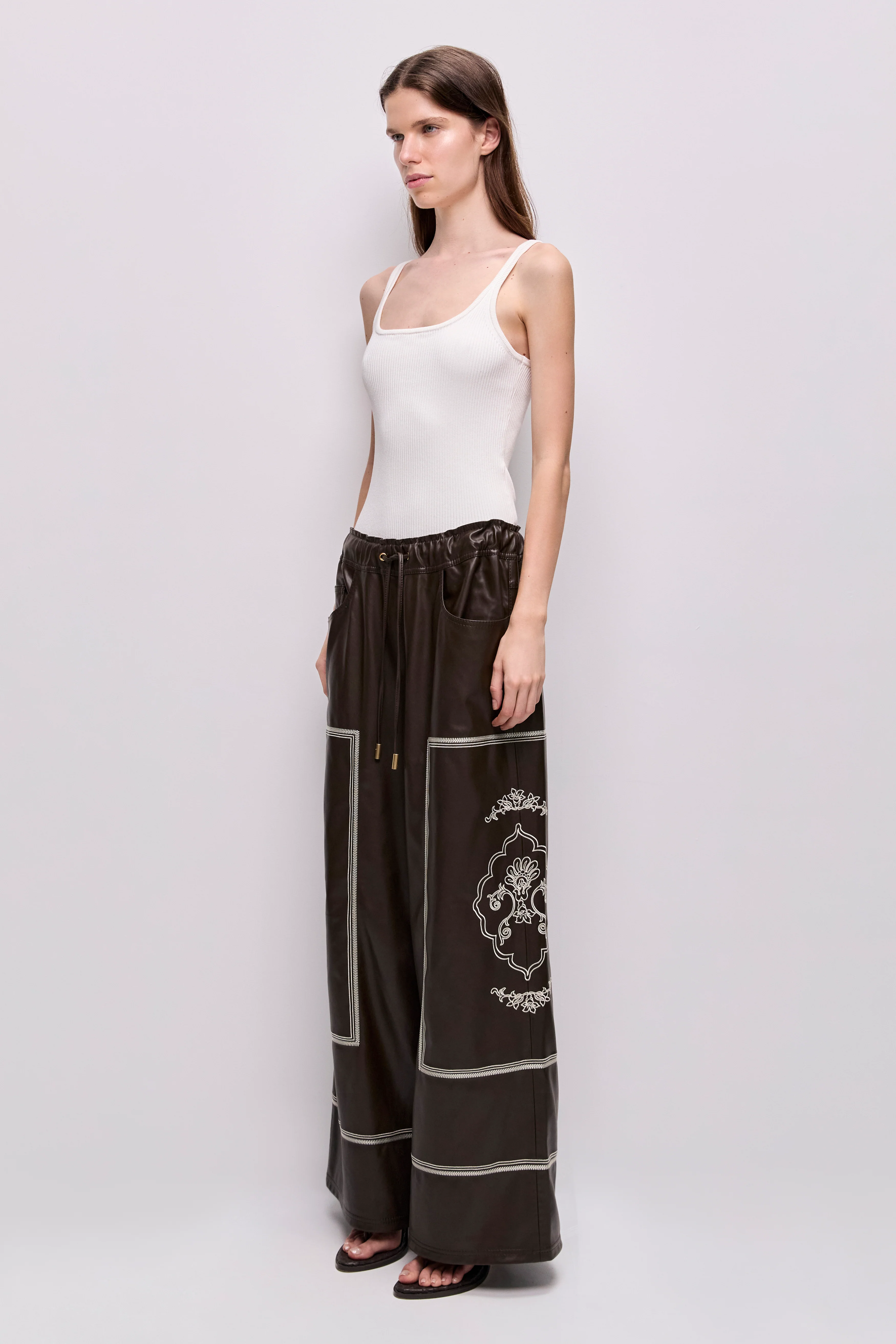 Lotus Vegan Leather Pant