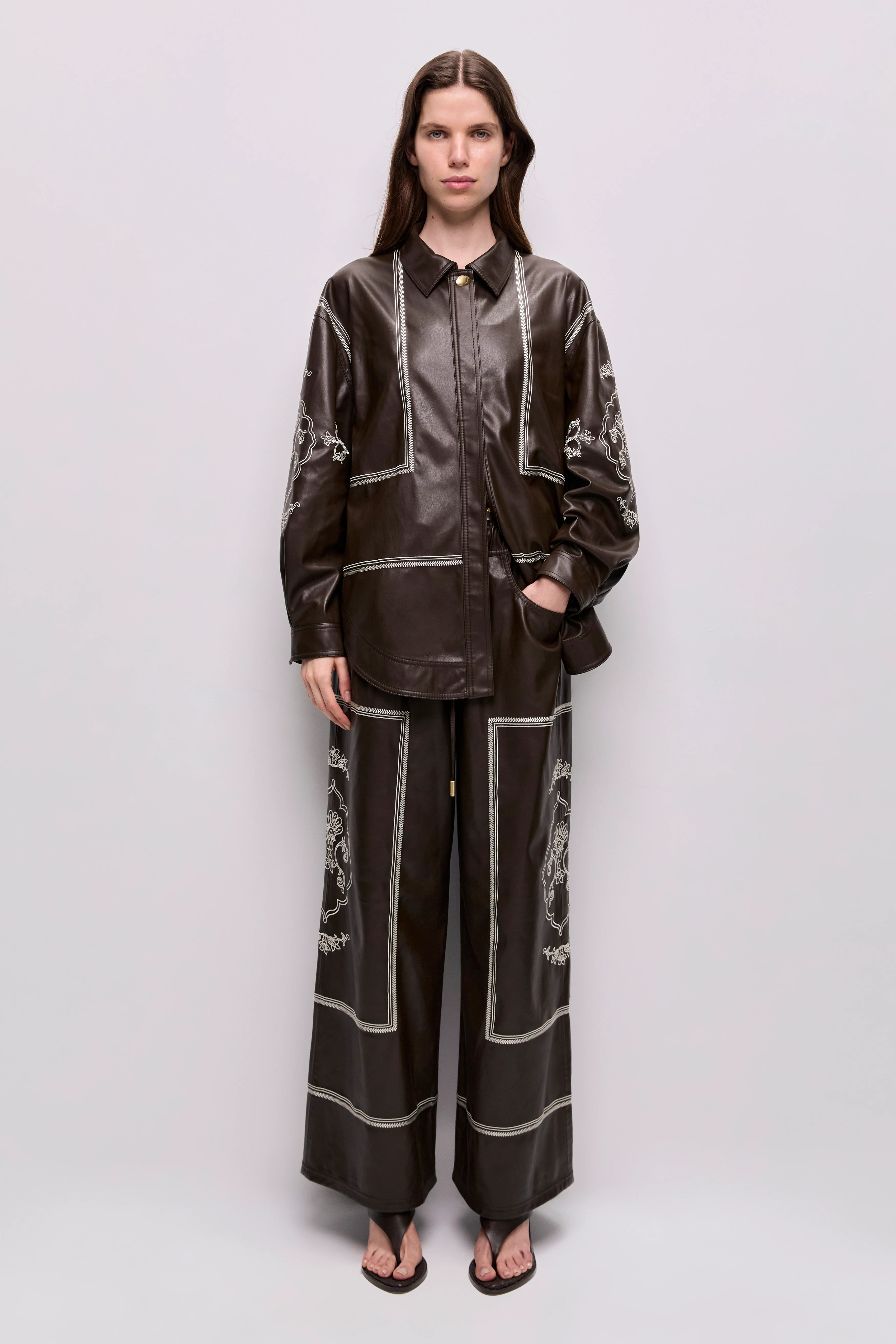 Lotus Vegan Leather Pant