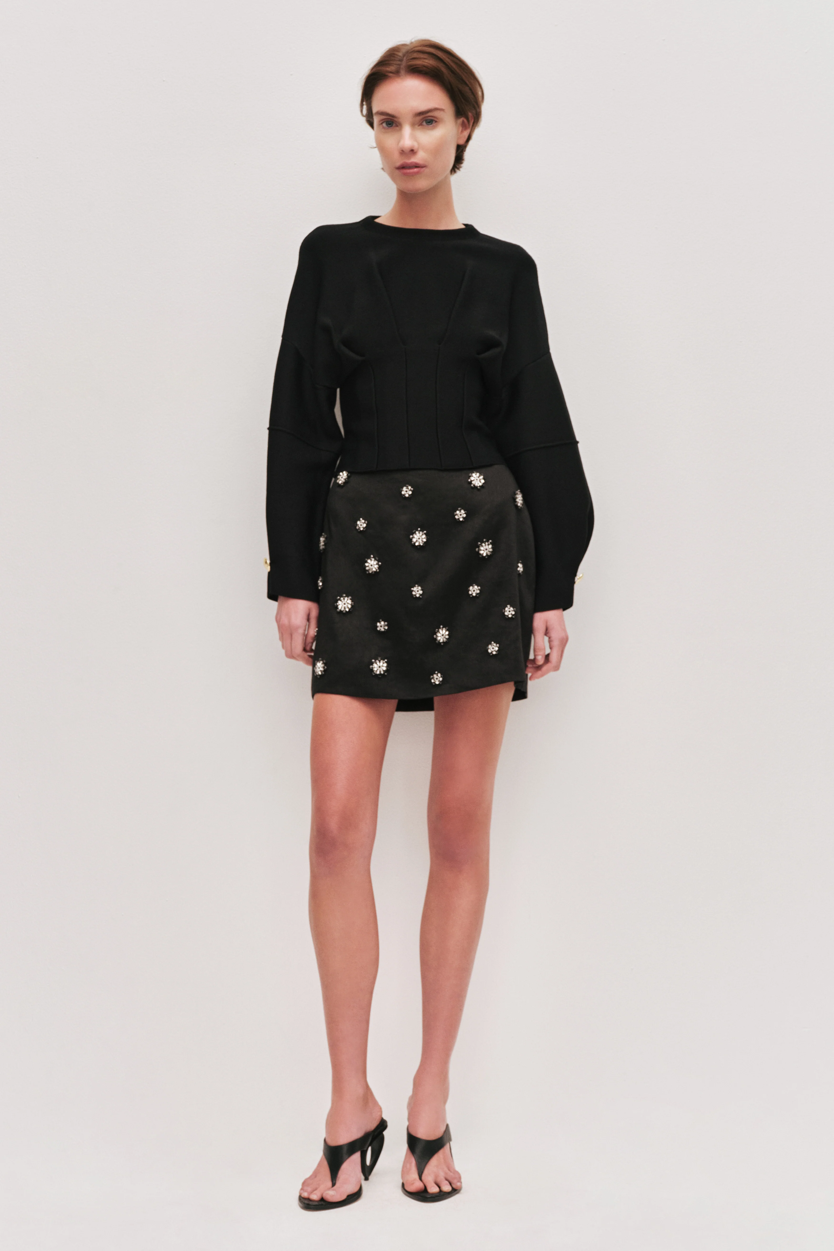 Demi Crystal Mini Skirt