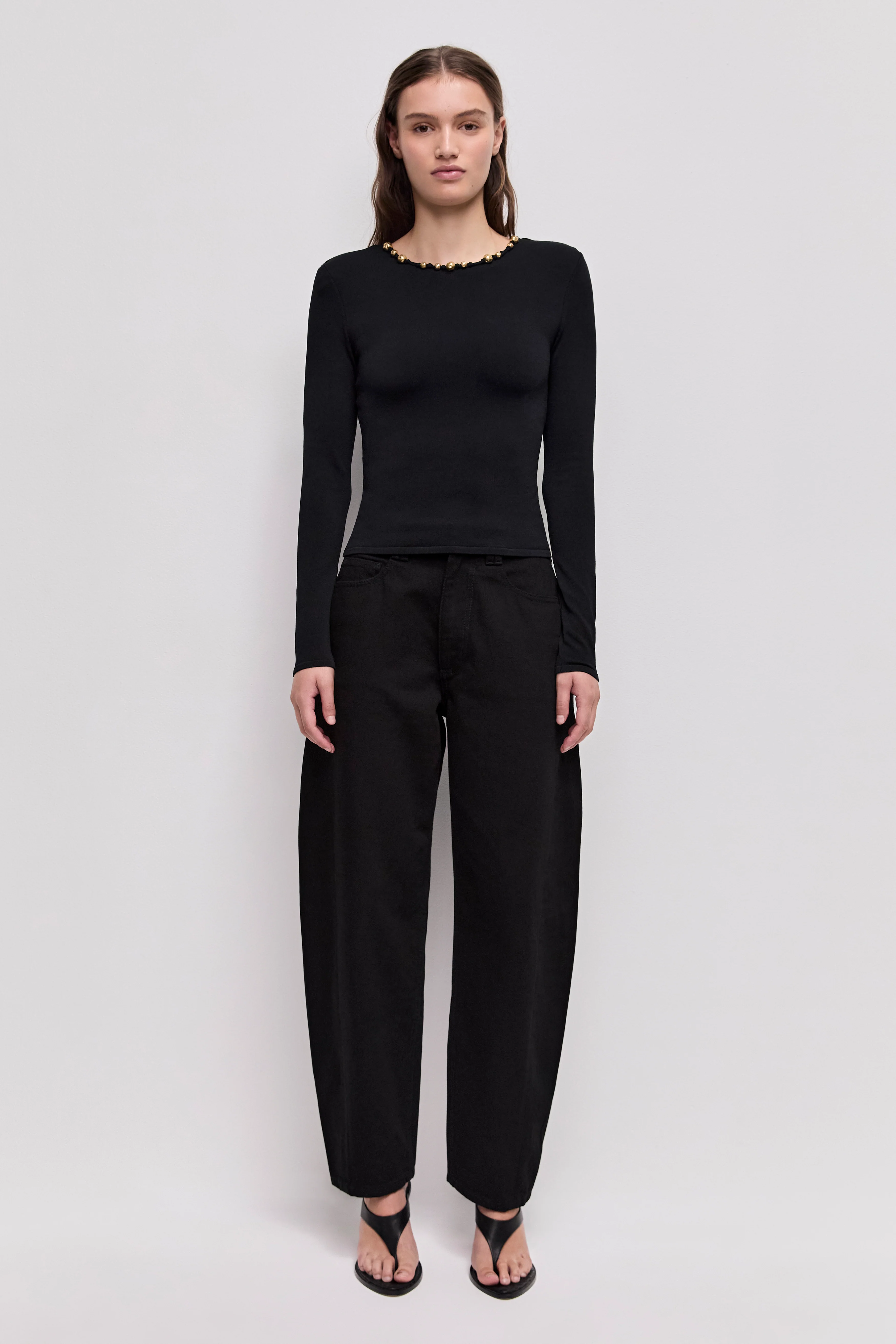 Baroque Hardware Knit Top