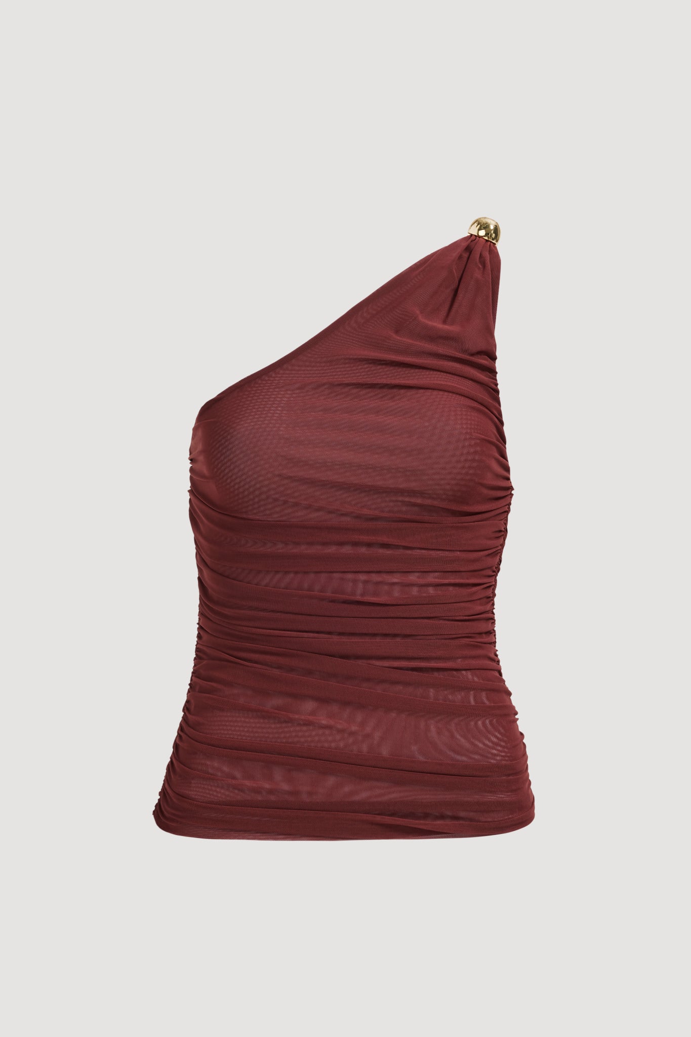 Elaria One Shoulder Mesh Top