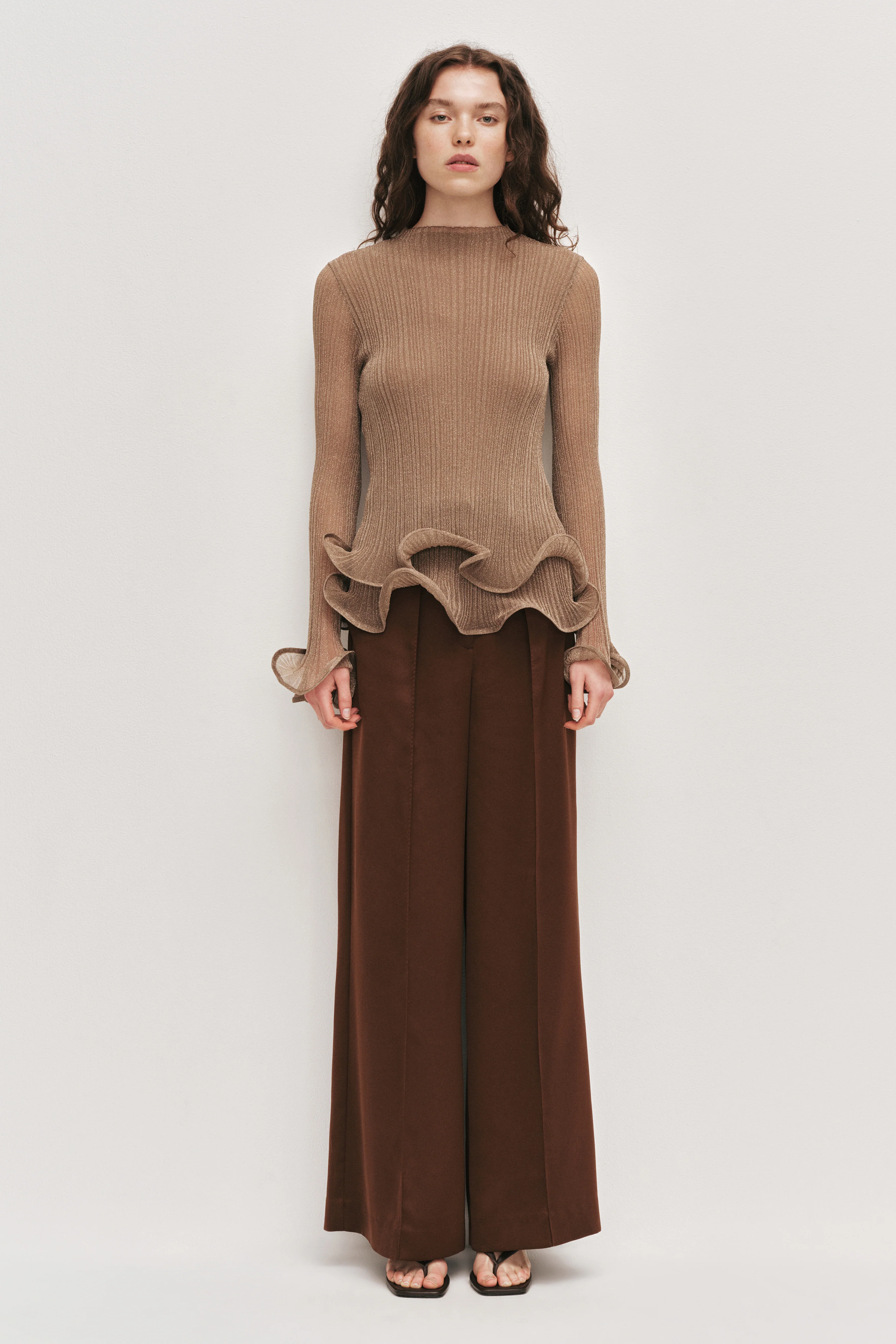 Ciela Ruffle Knit Top