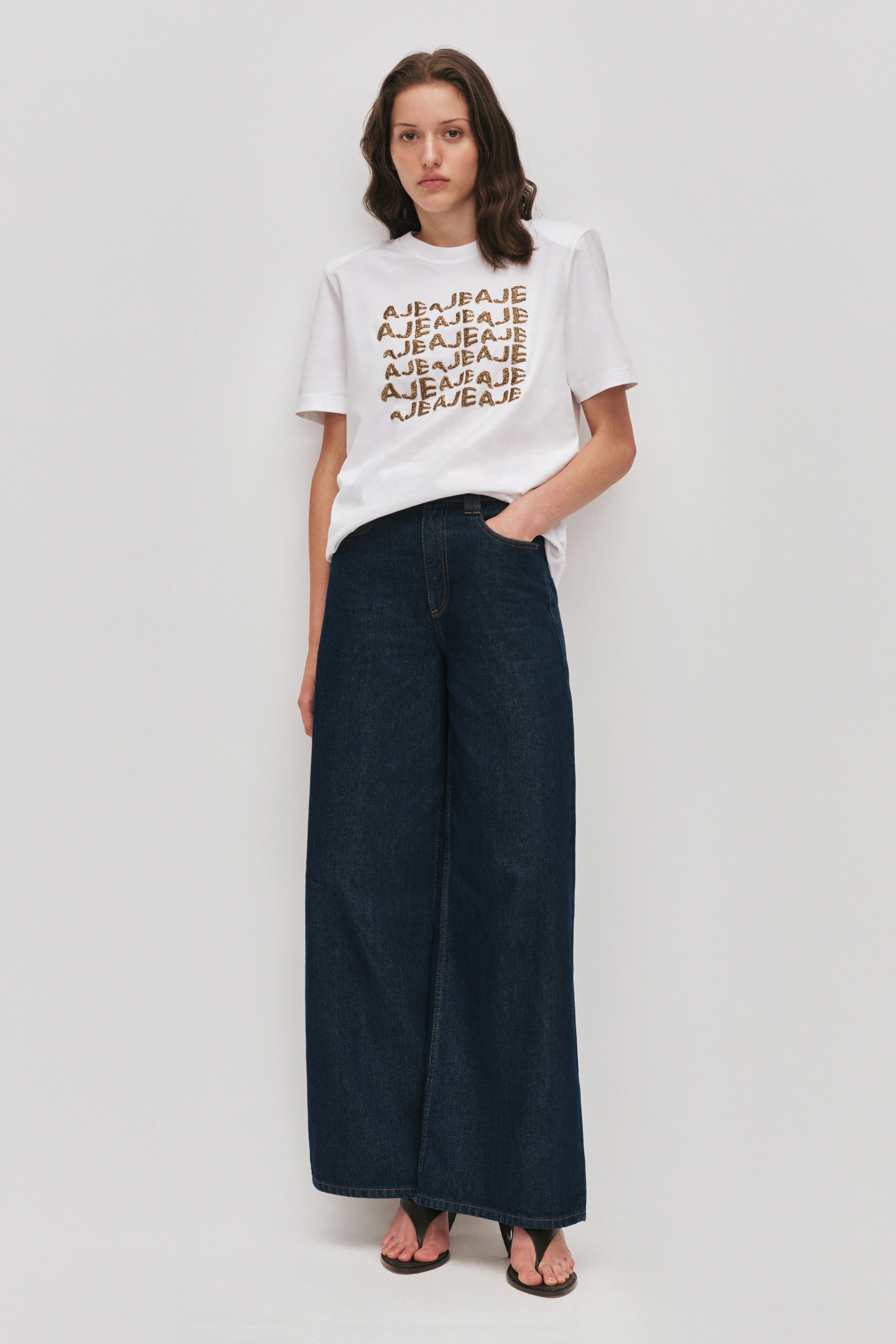 Alive Embellished Logo Tee