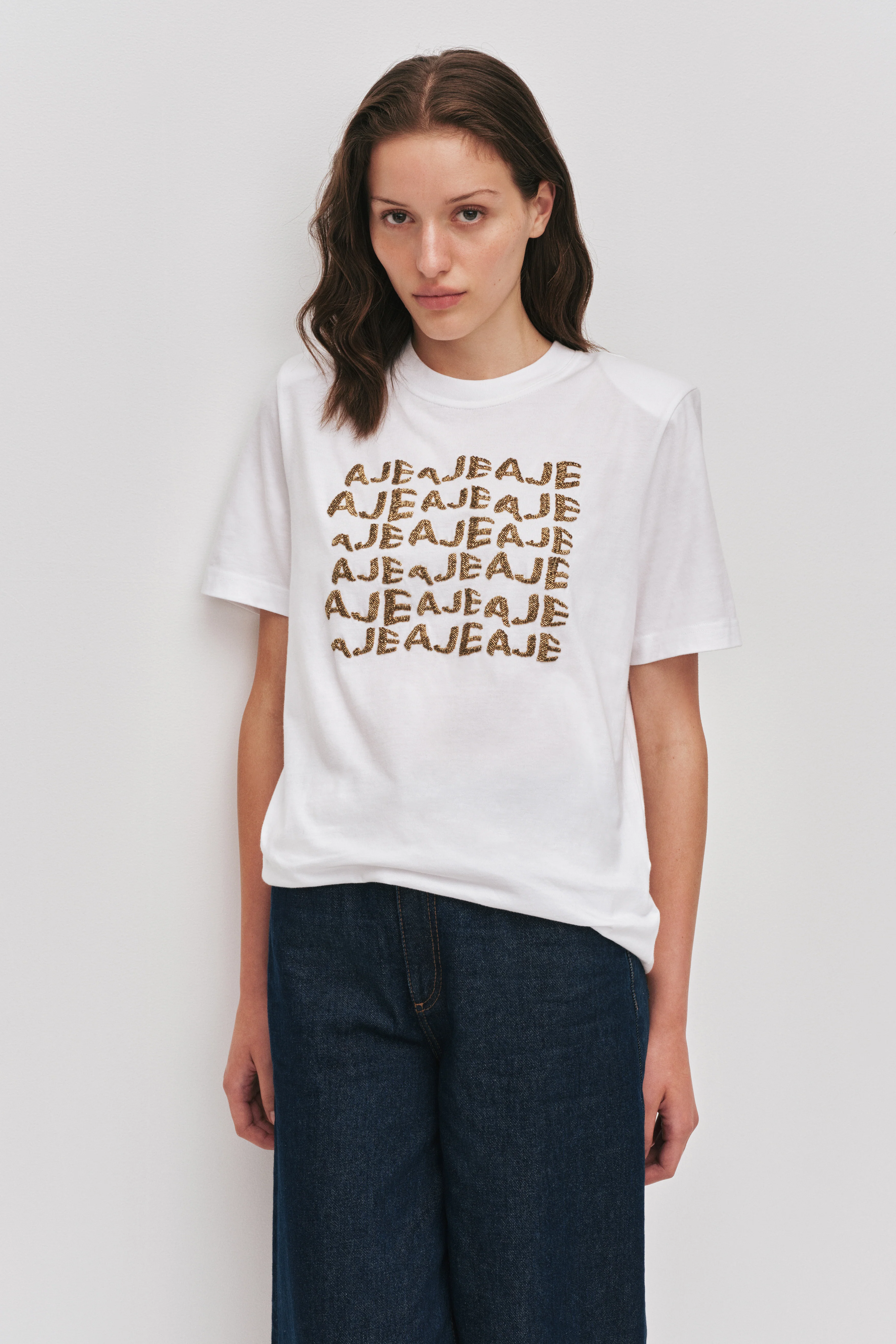 Alive Embellished Logo Tee