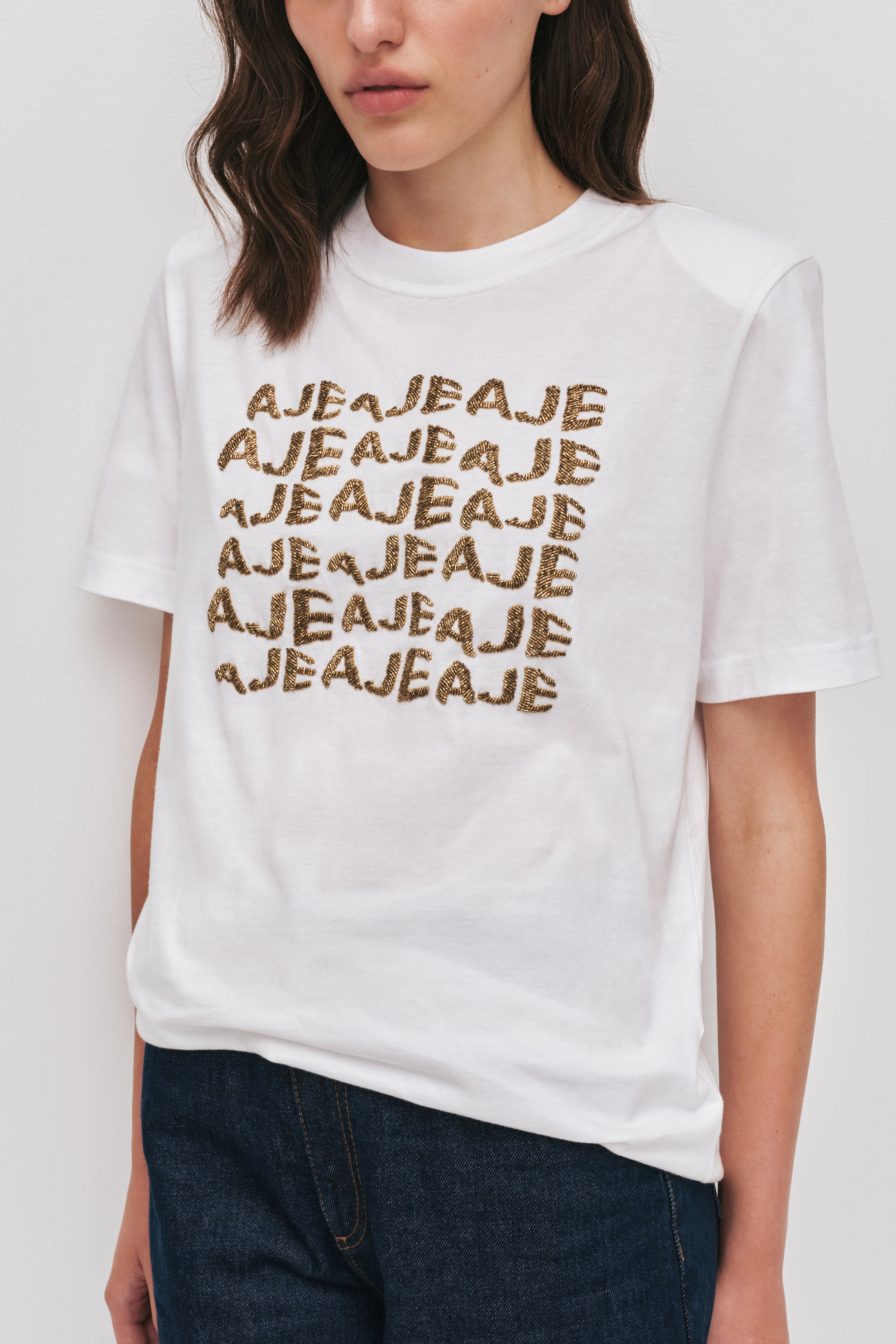 Alive Embellished Logo Tee