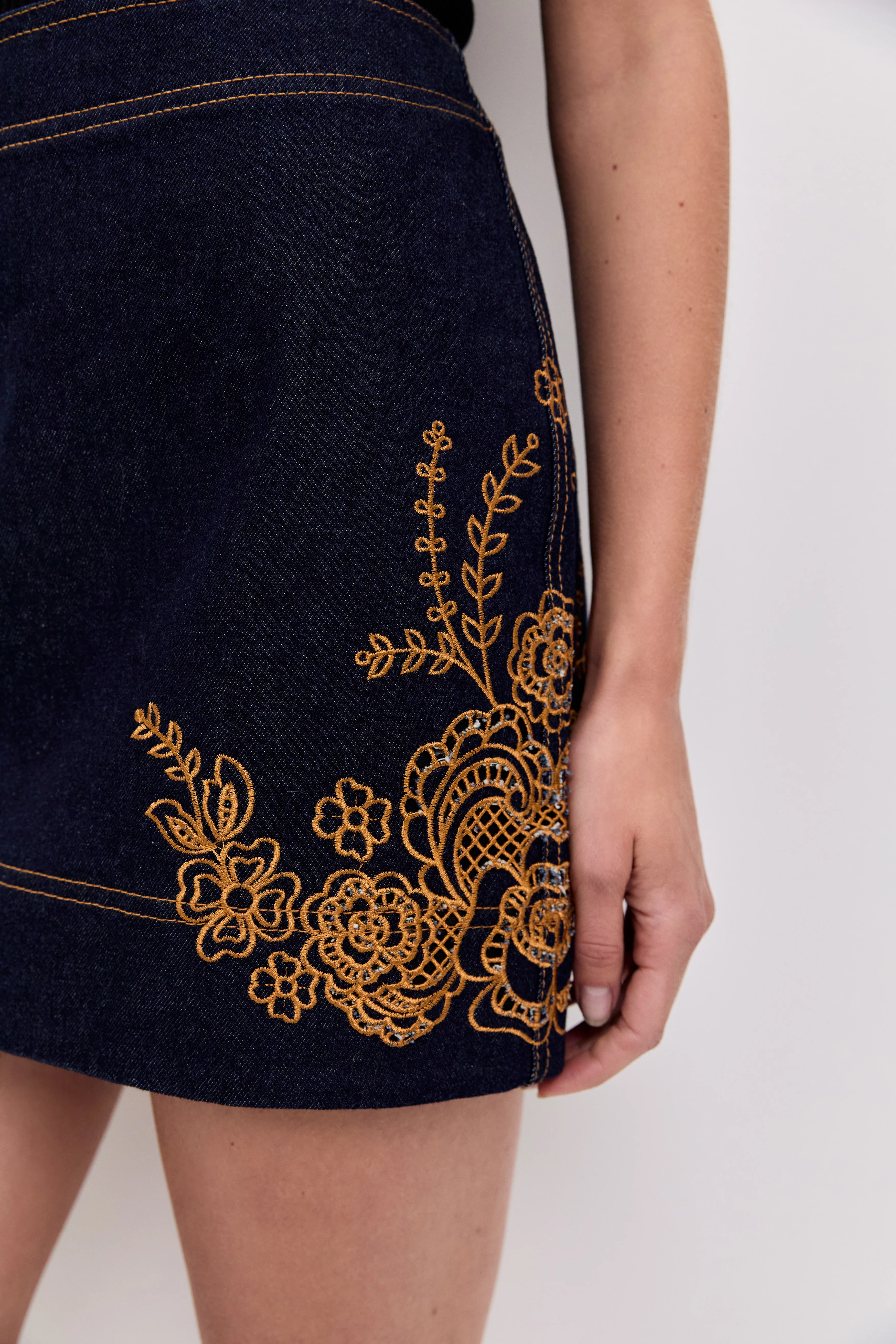 Elora Denim Mini Skirt