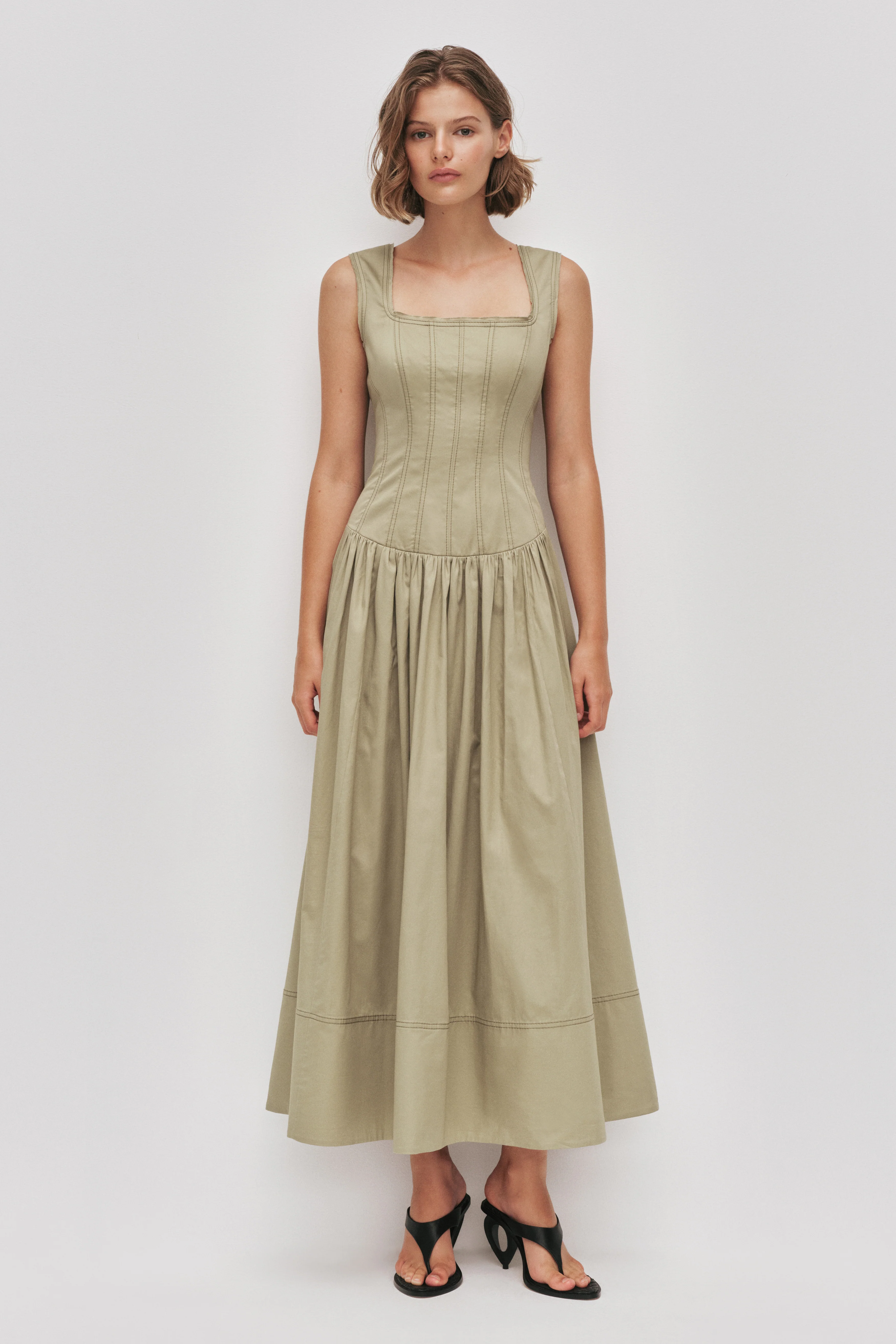 Parallel Midi Dress