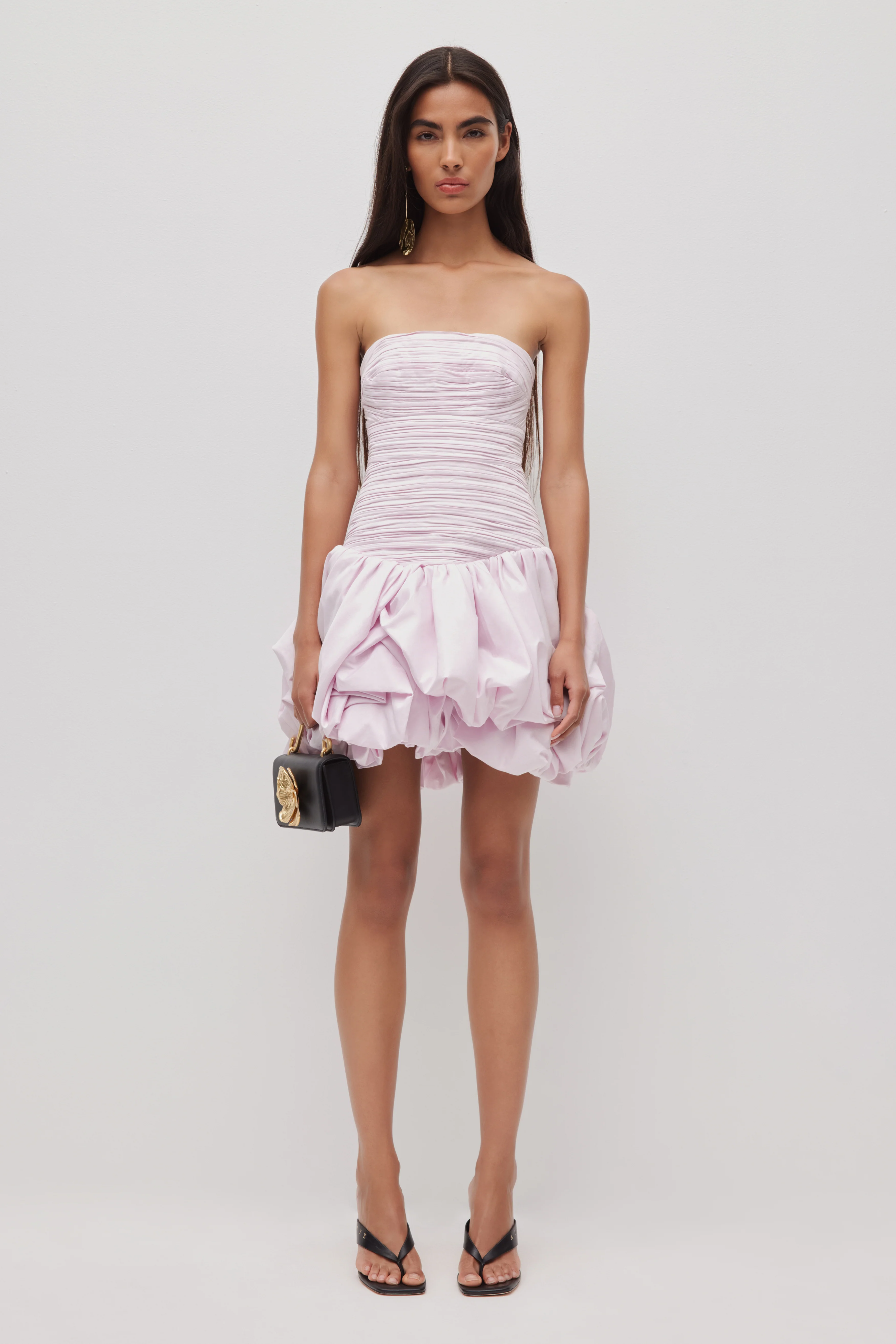 Violette Bubble Hem Mini Dress