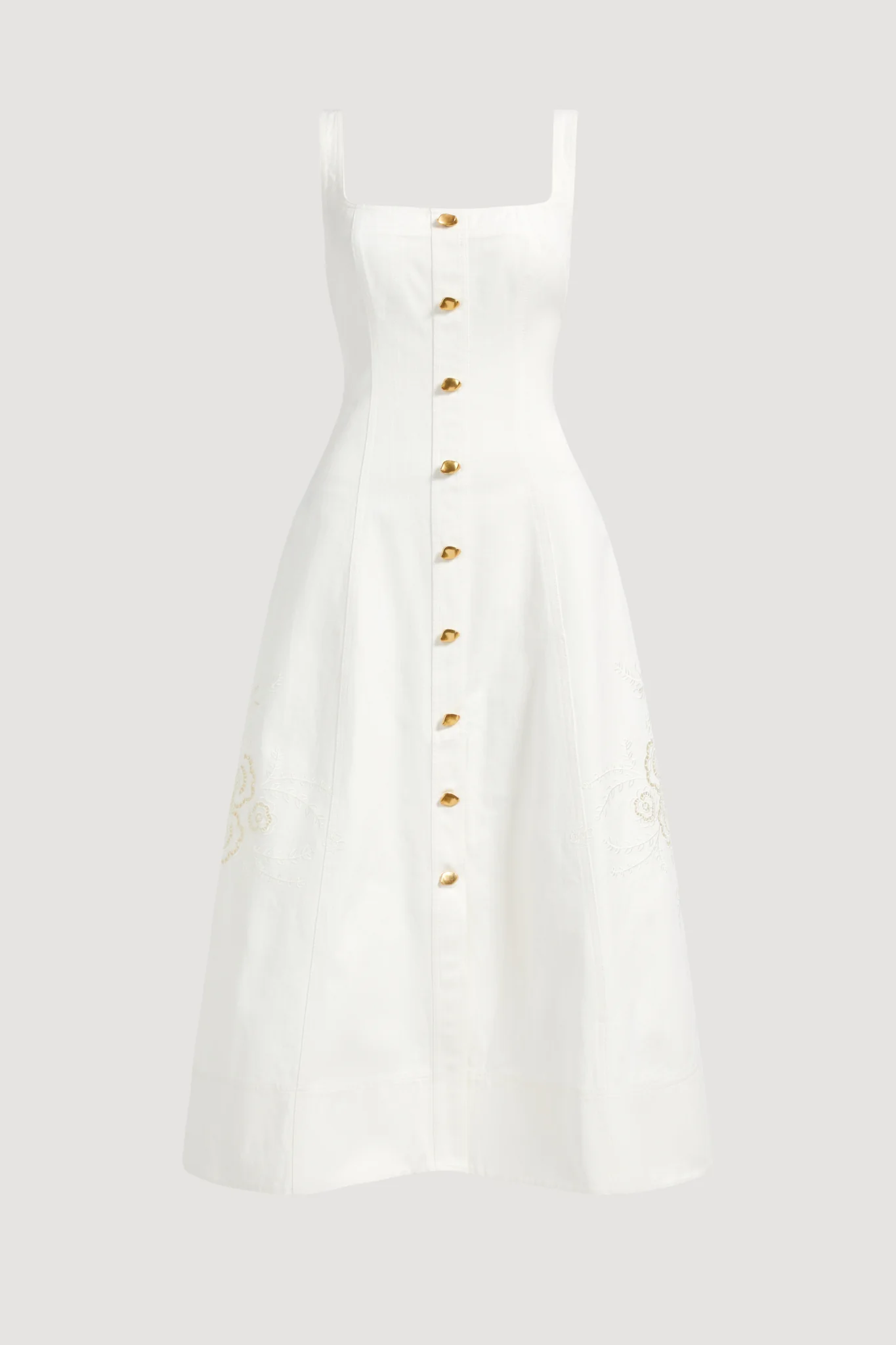 Halo Embroidered Midi Dress