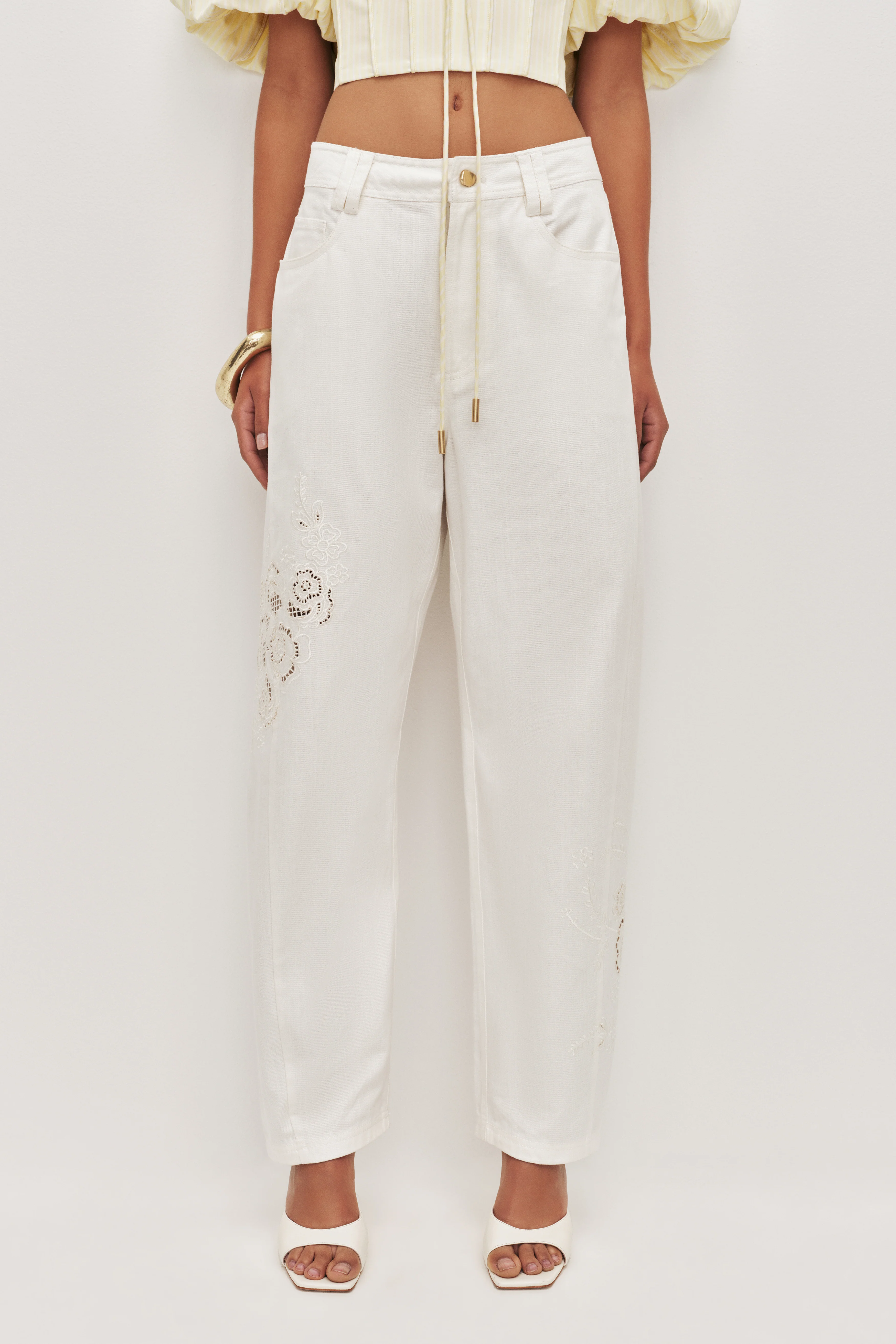 Halo Embroidered Pant