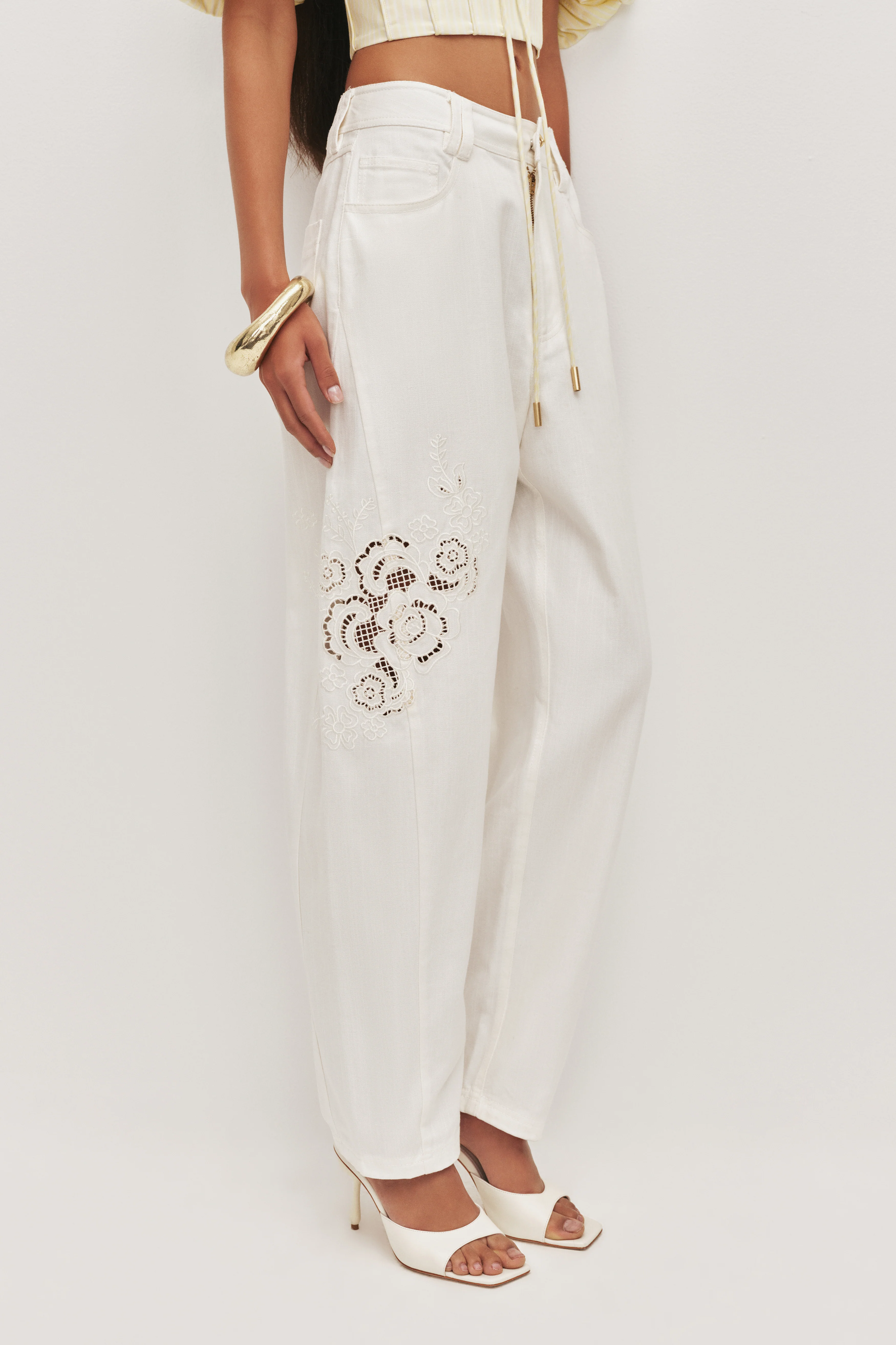 Halo Embroidered Pant