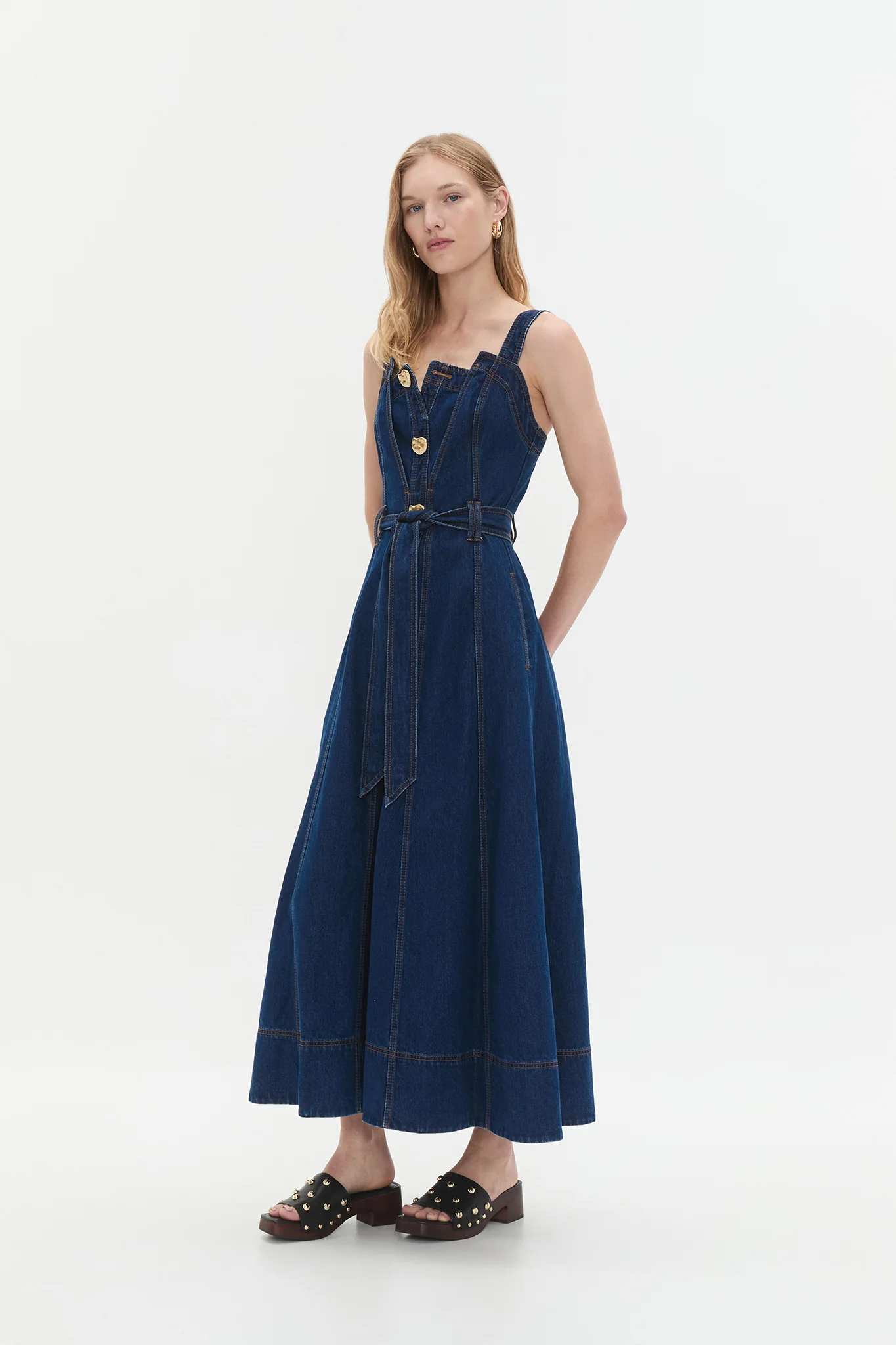 Gianna Denim Midi Dress