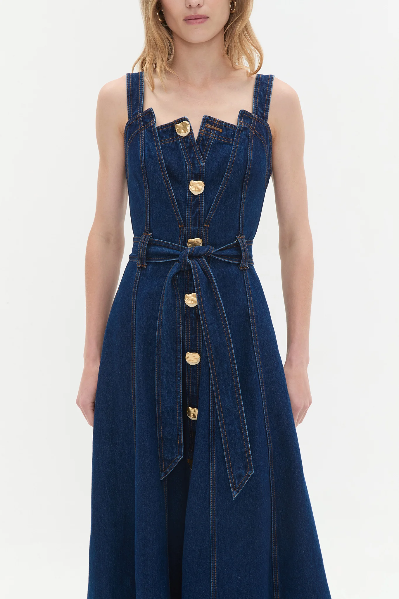 Gianna Denim Midi Dress
