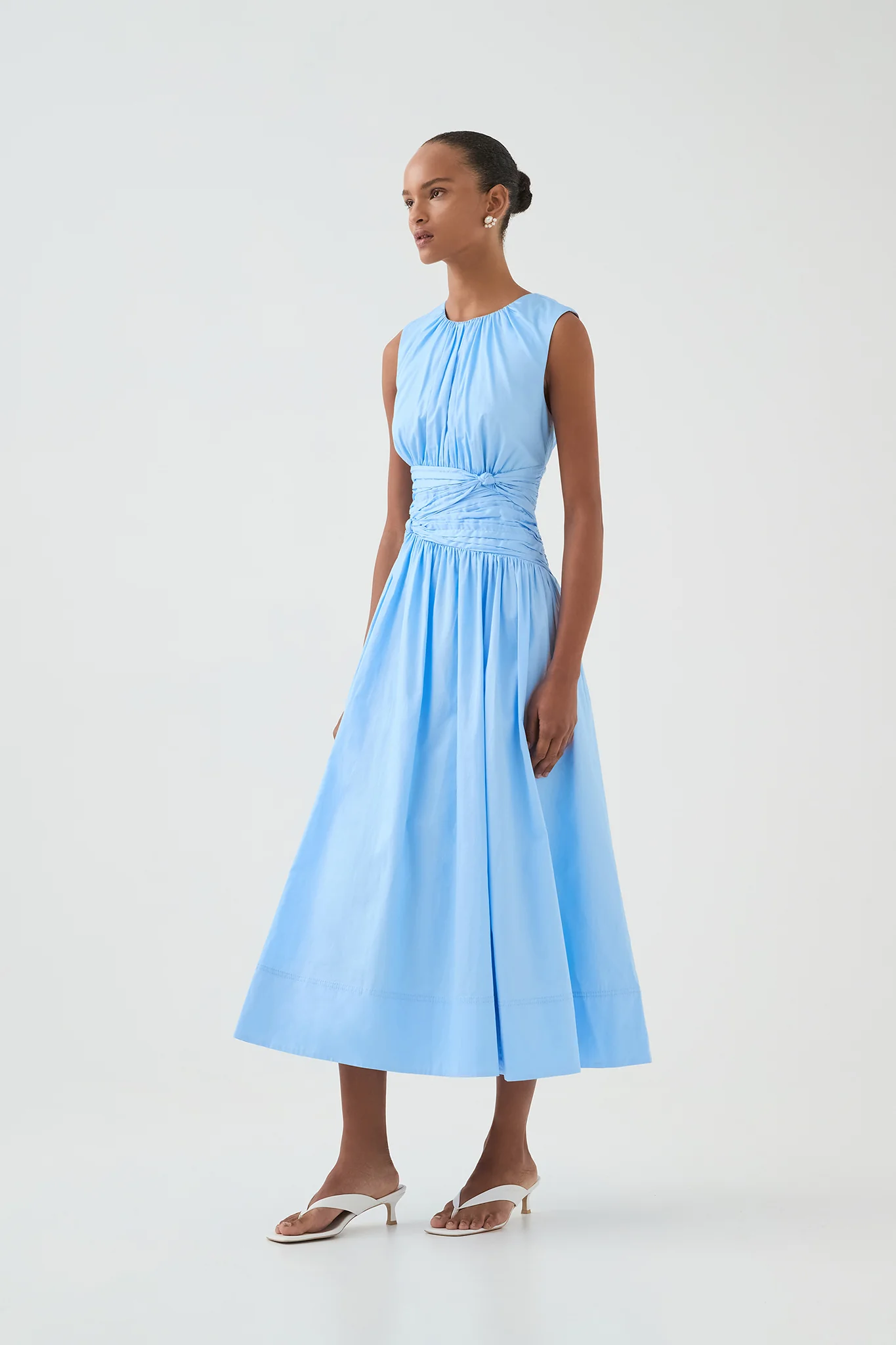 Agatha Knot Waist Midi Dress
