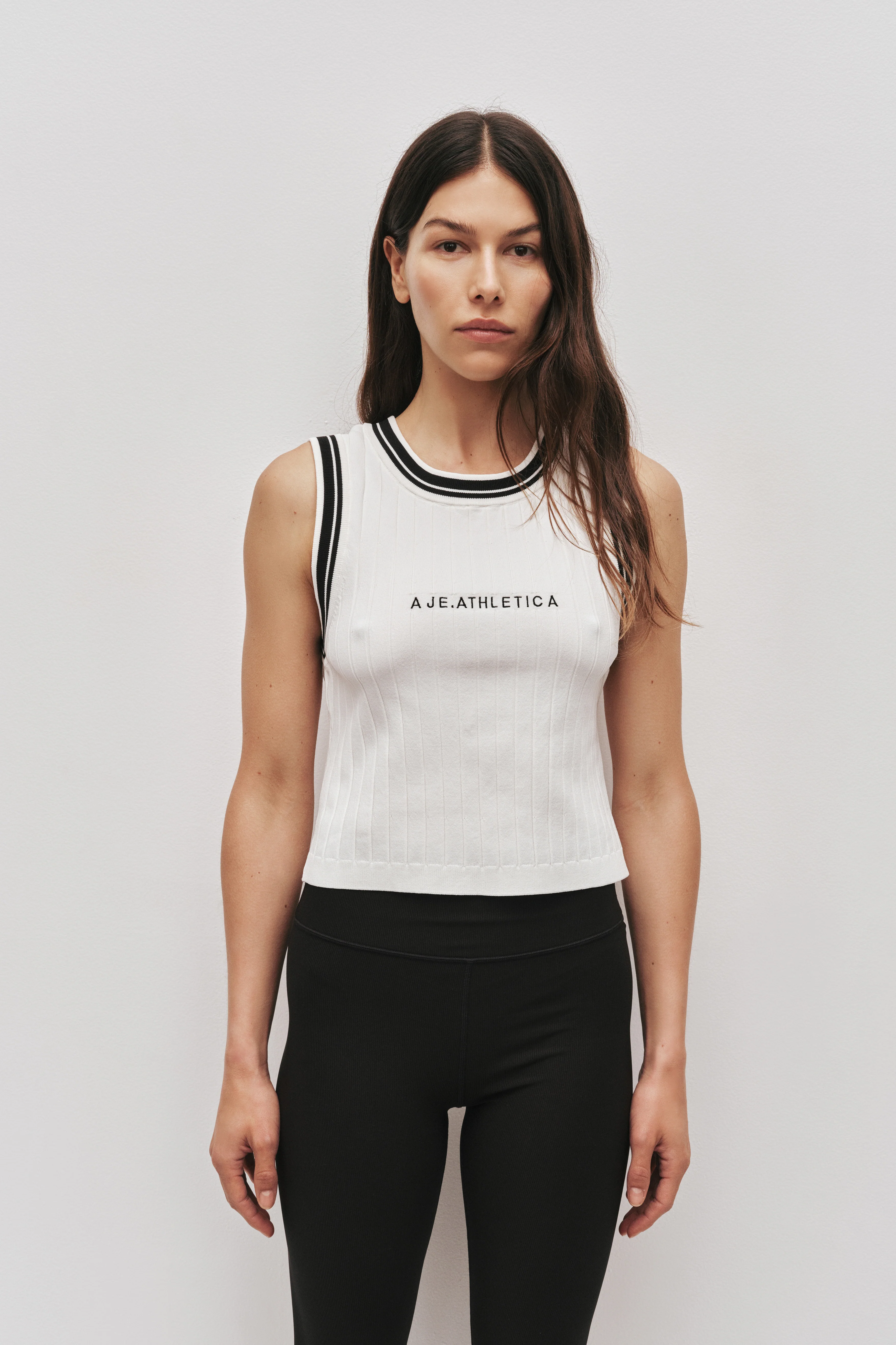 Contrast Rib Knit Tank 135