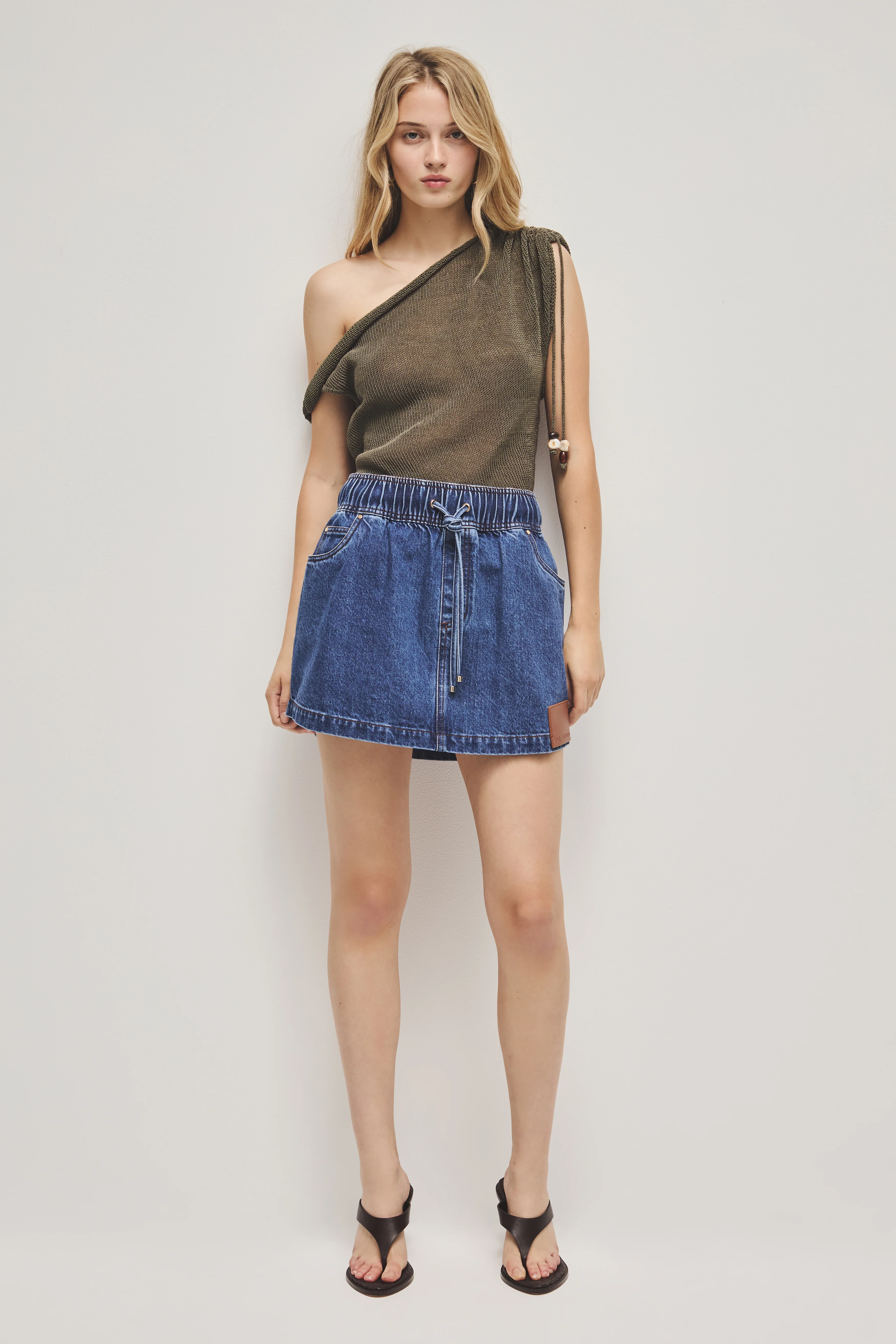 Flynn Denim Mini Skirt