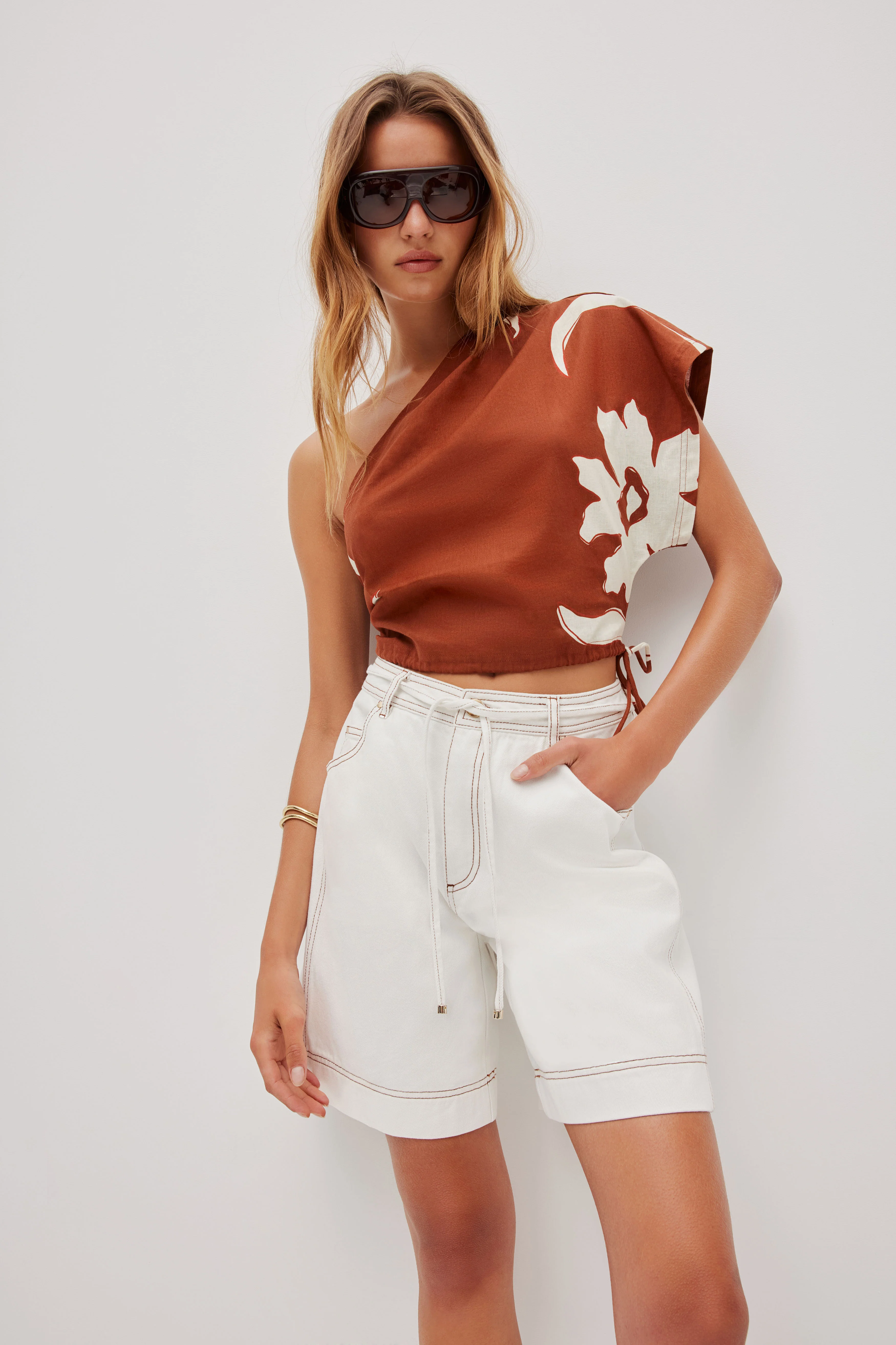 Elara One Shoulder Top