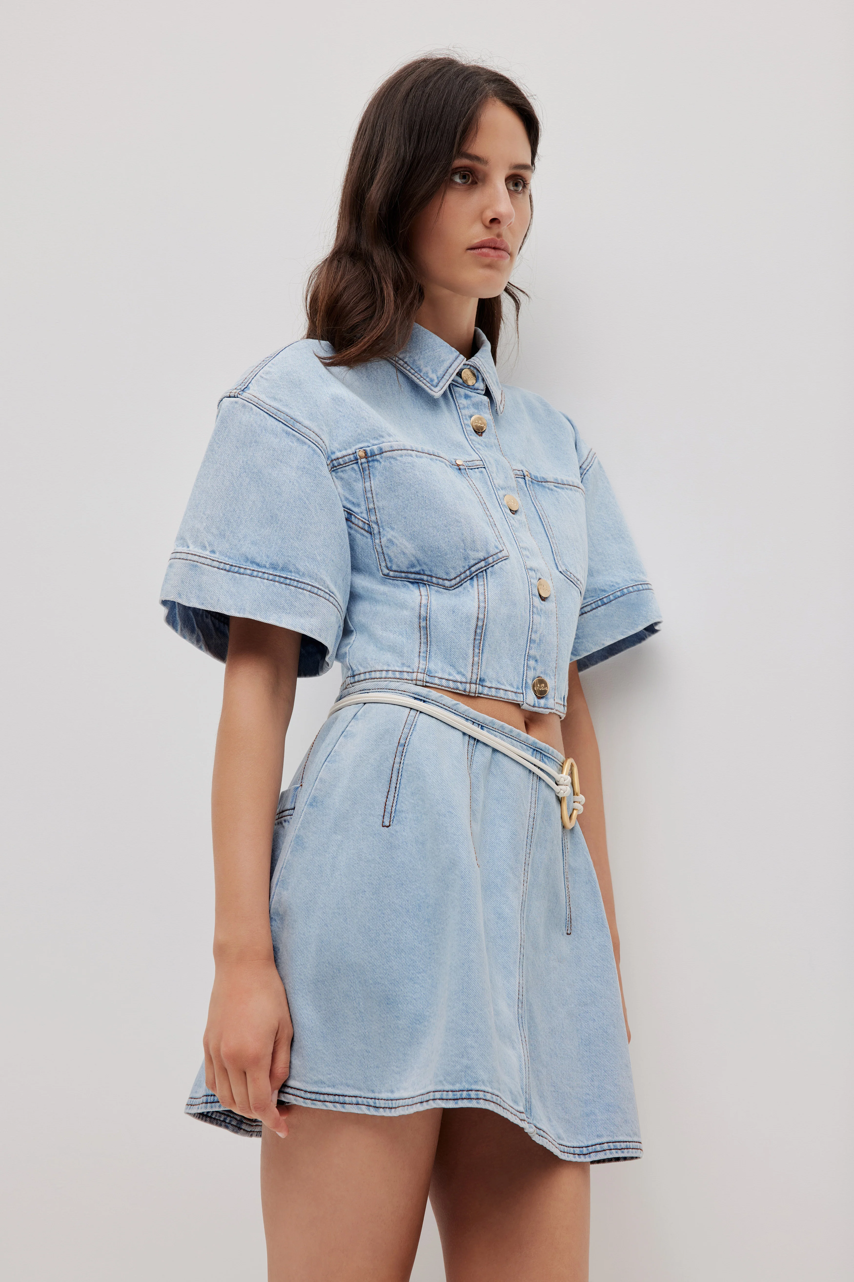Zella Denim Mini Skirt