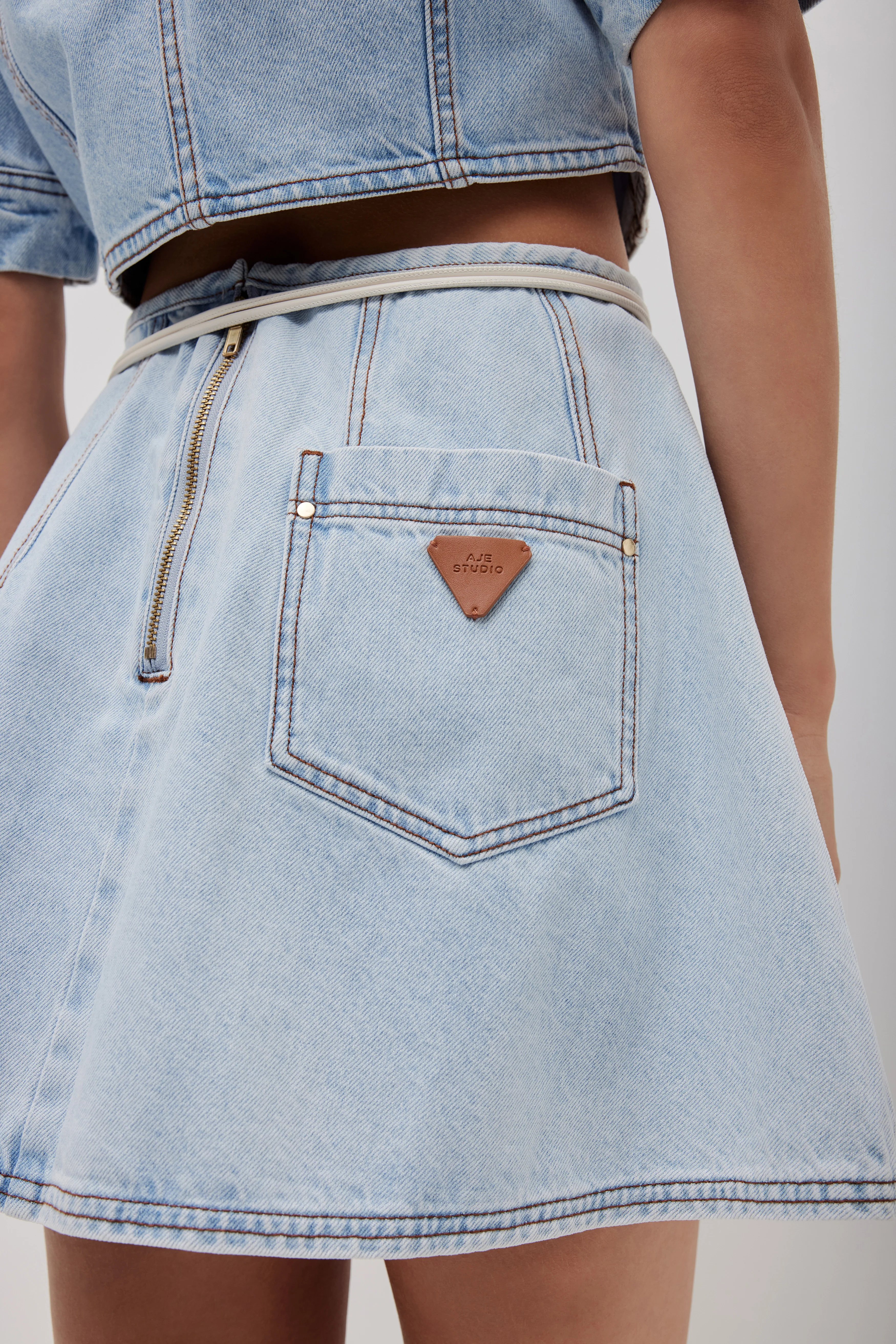 Zella Denim Mini Skirt