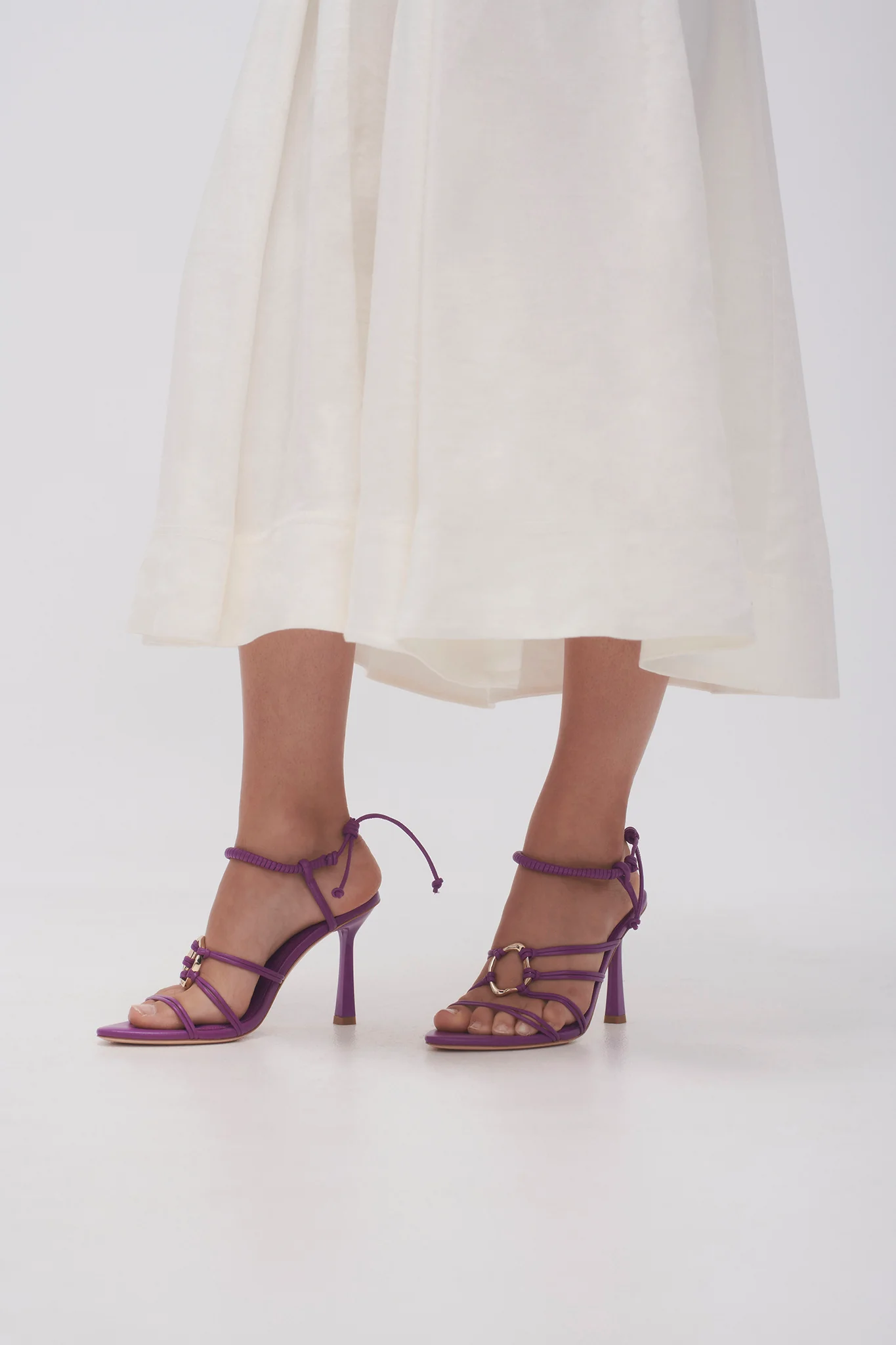 Mirage Leather Strappy Heel