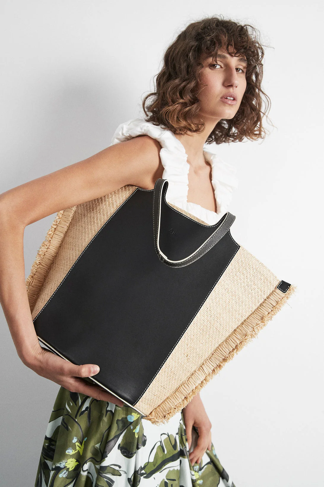 Romy Raffia Tote Market Bag