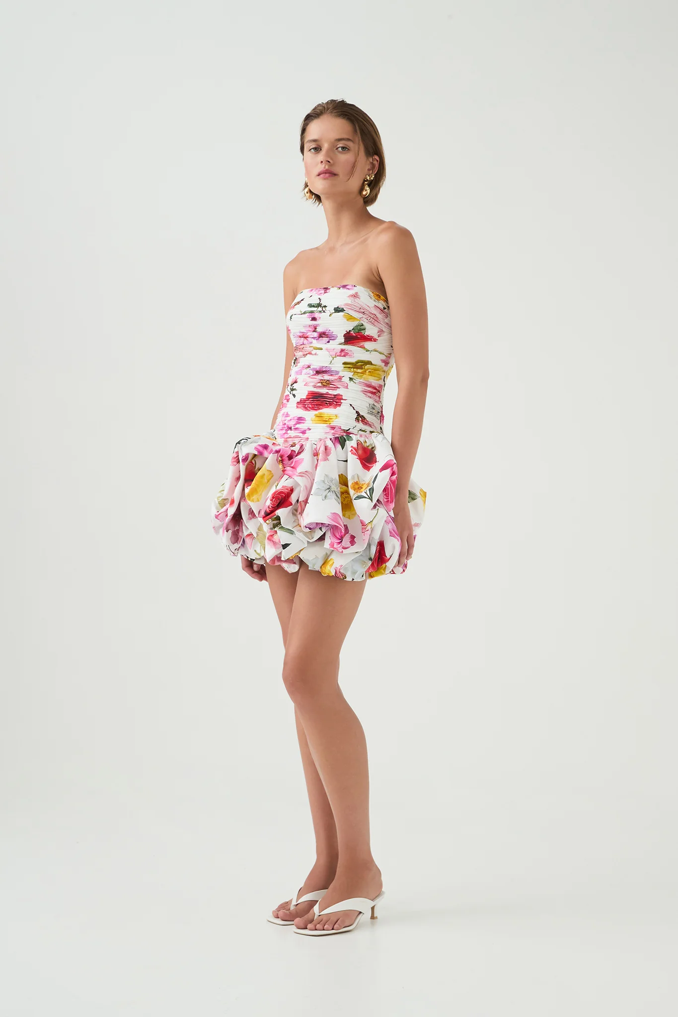 Violette Bubble Hem Mini Dress