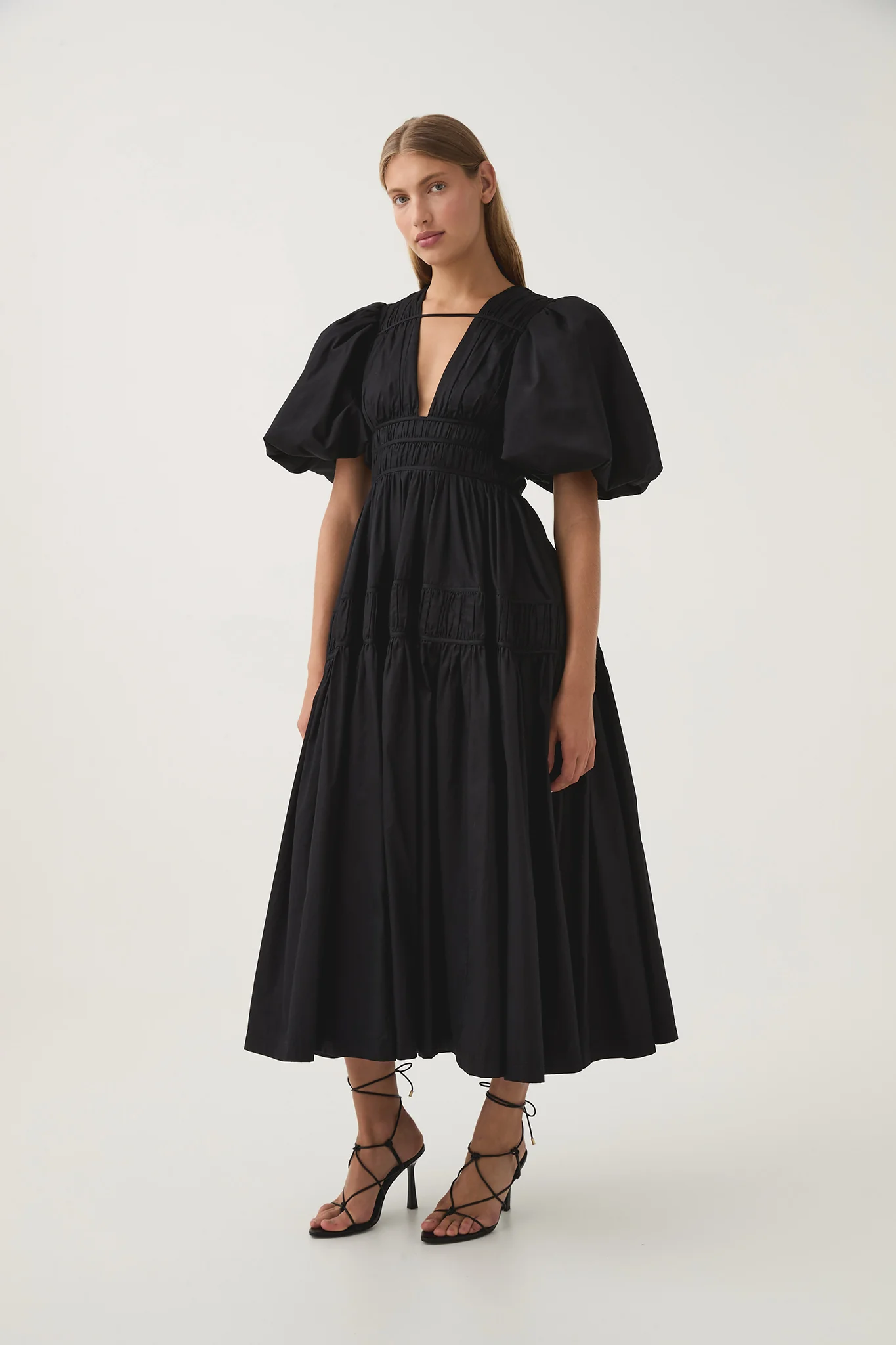 Fallingwater Ruched Midi Dress