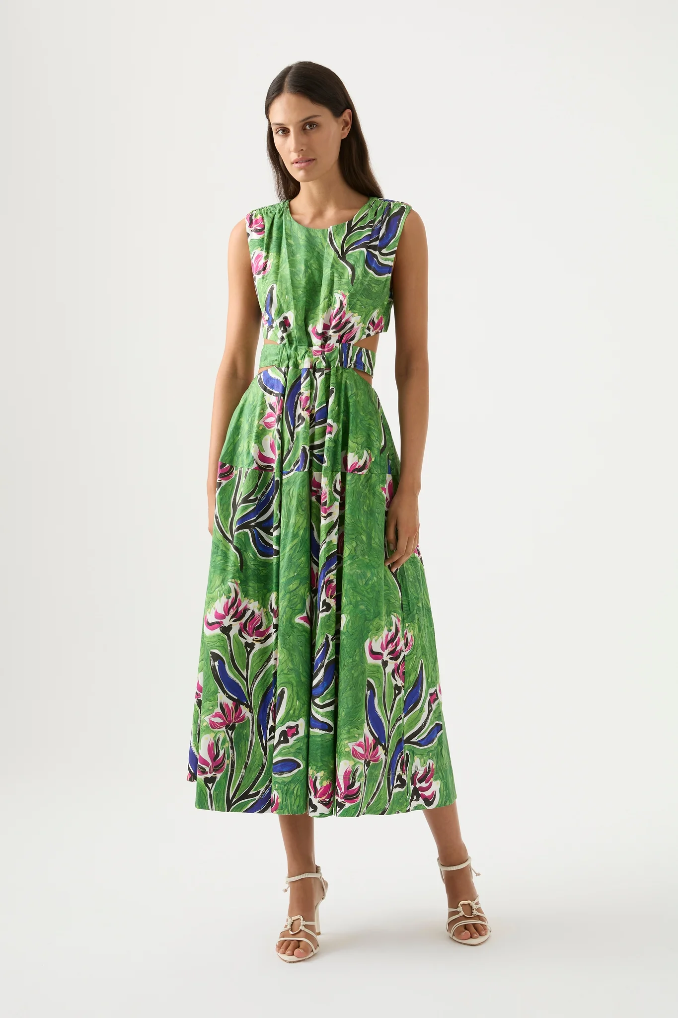 Zorina Tie Midi Dress