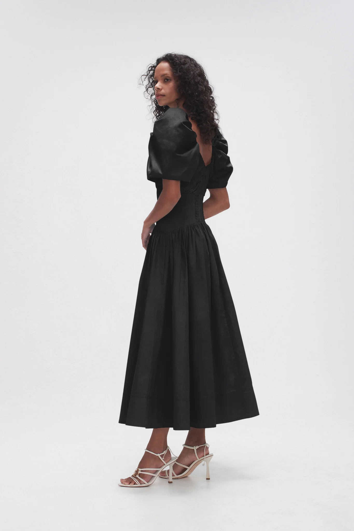 Gabrielle Plunge Midi Dress