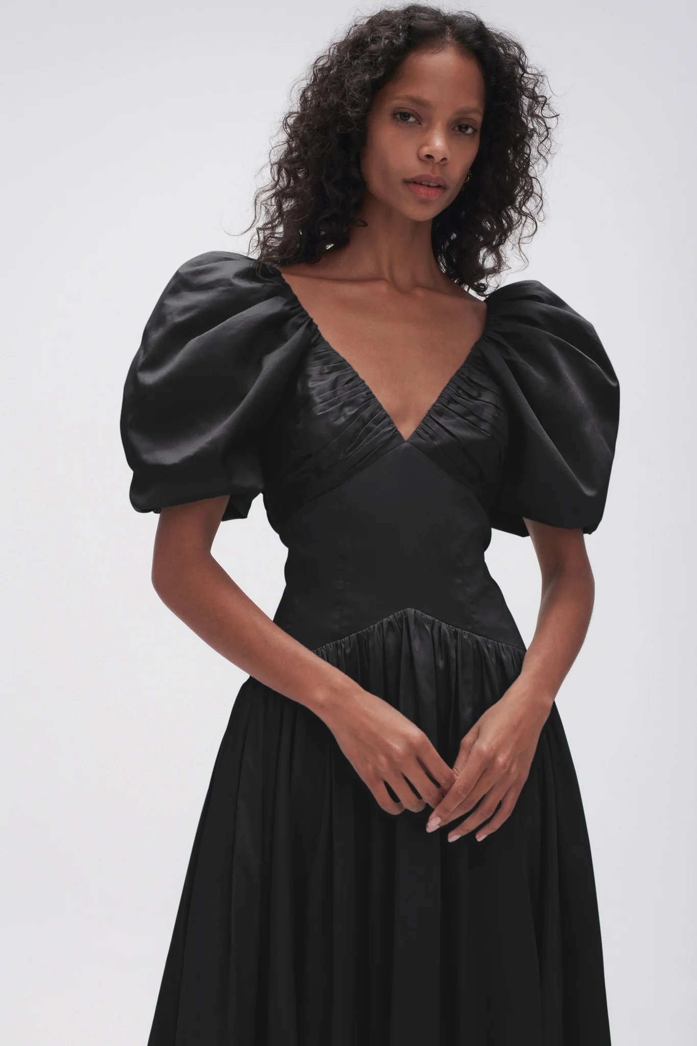 Gabrielle Plunge Midi Dress