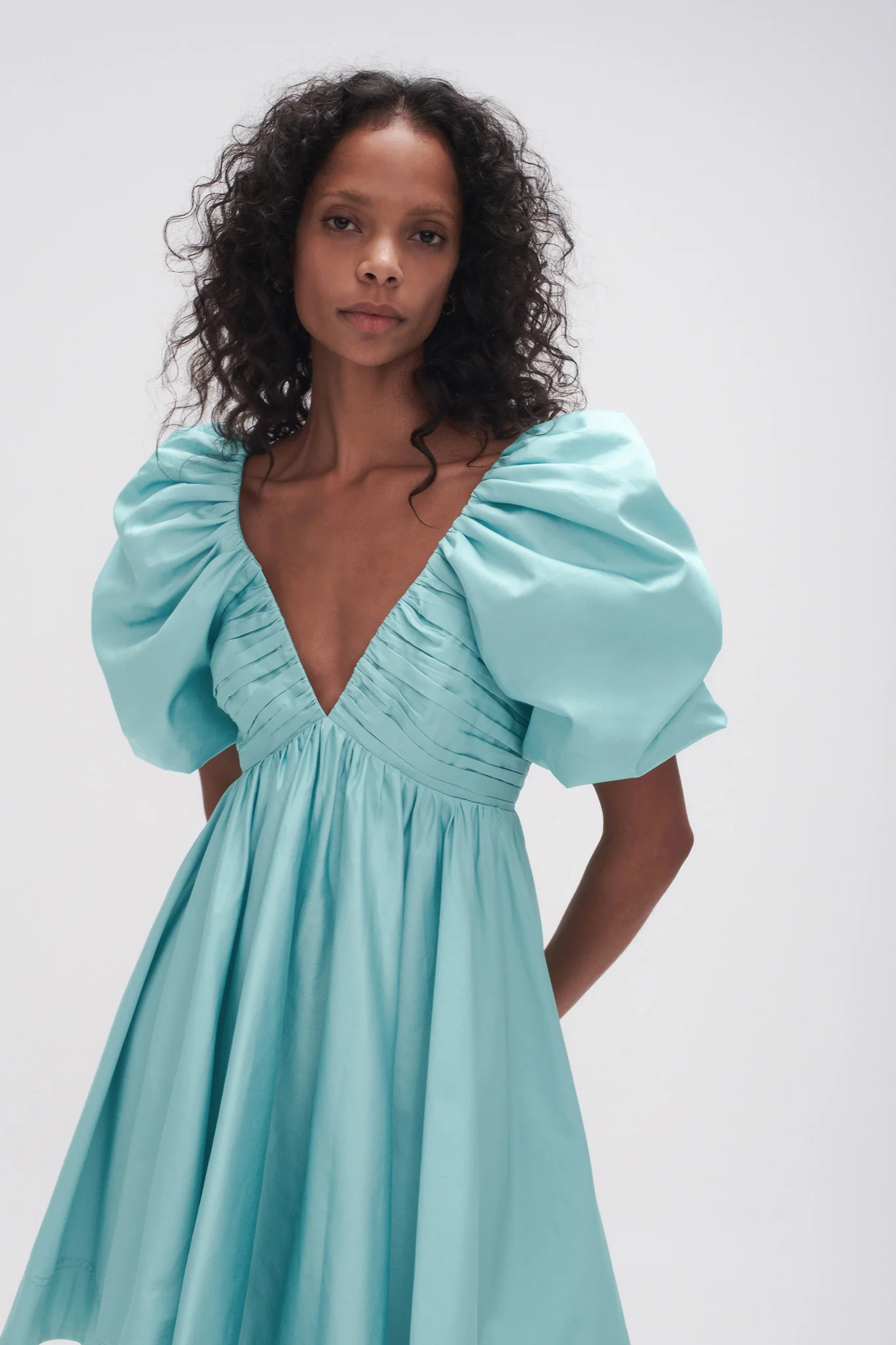Gabrielle Plunge Mini Dress