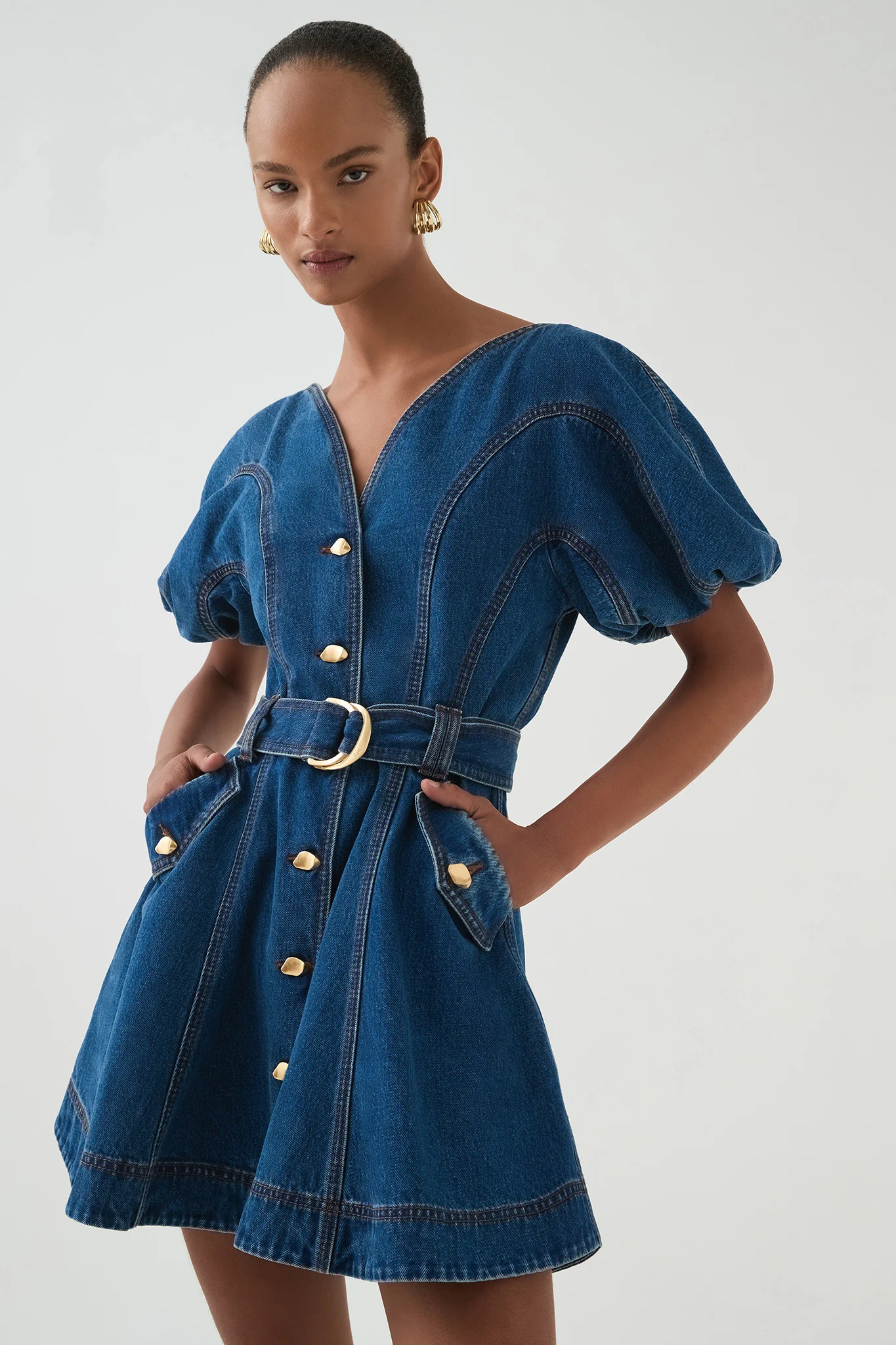 Harper Denim Mini Dress