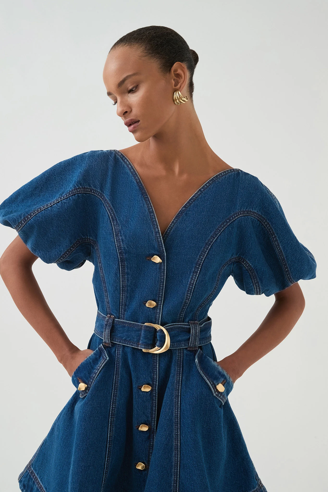 Harper Denim Mini Dress