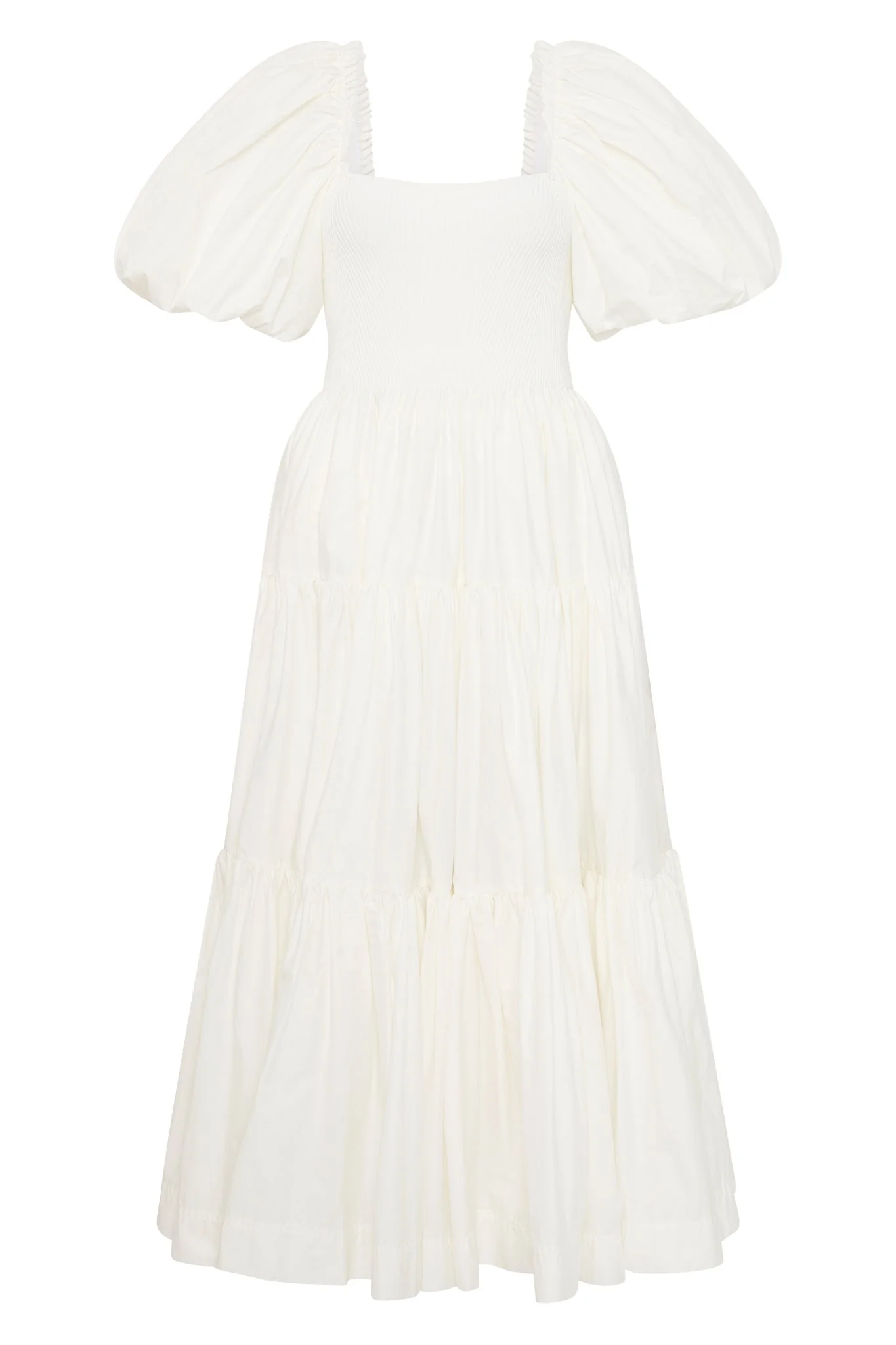 Casa Puff Sleeve Midi Dress