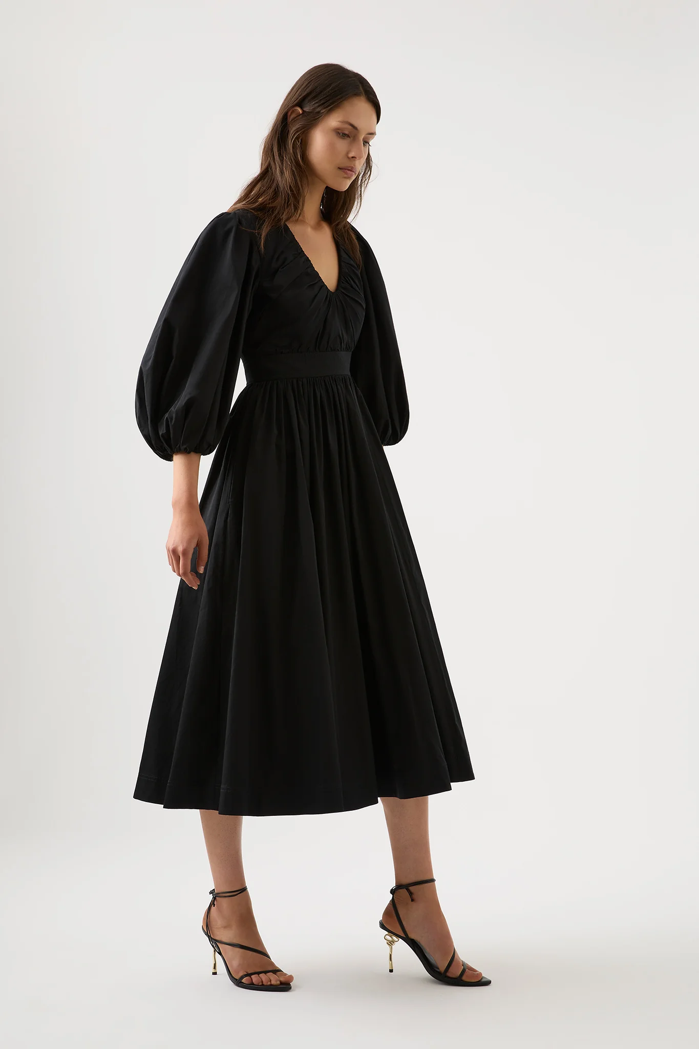Audrey Waisted Midi Dress