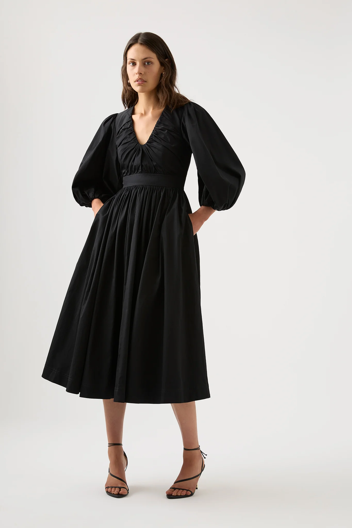 Audrey Waisted Midi Dress