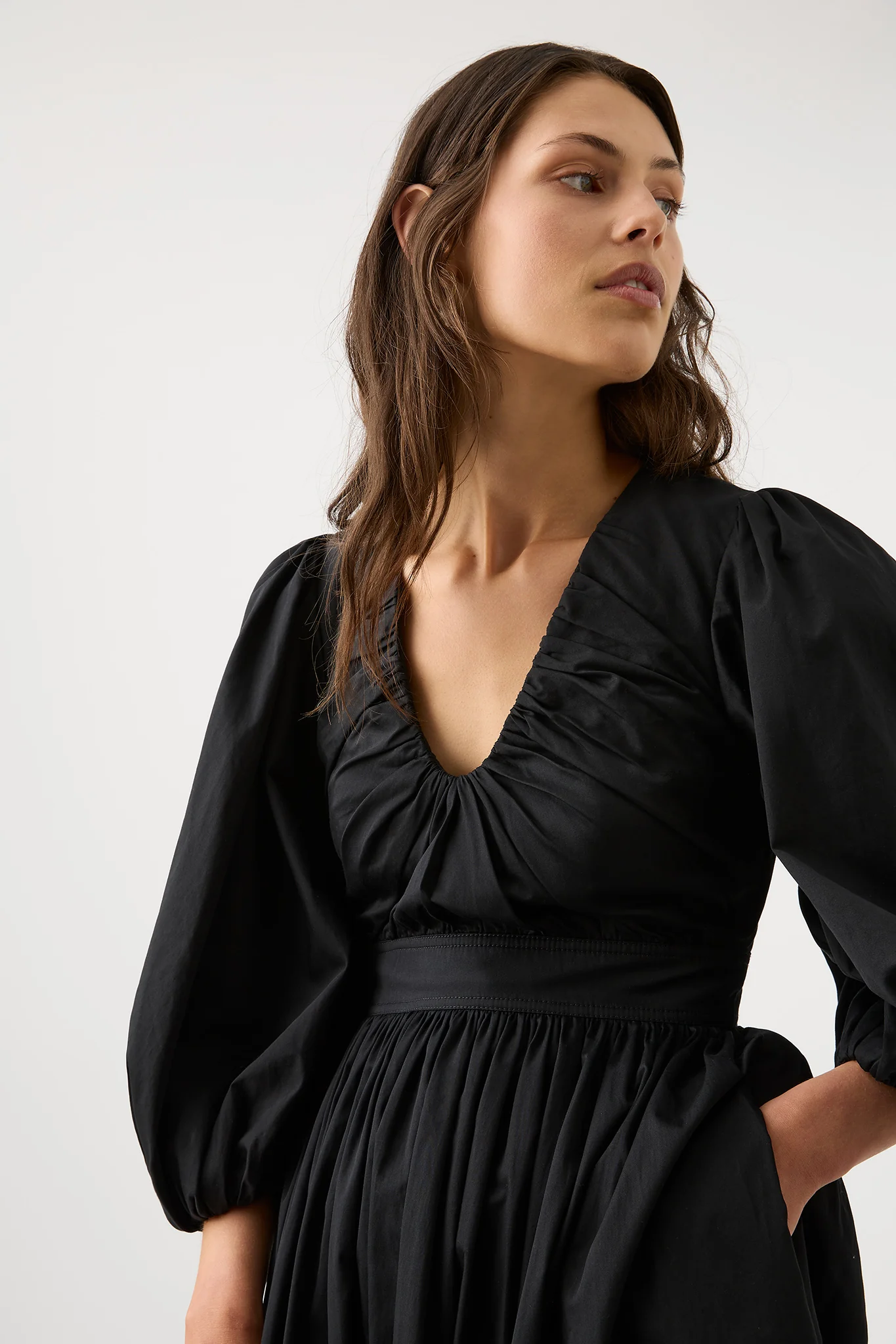Audrey Waisted Midi Dress