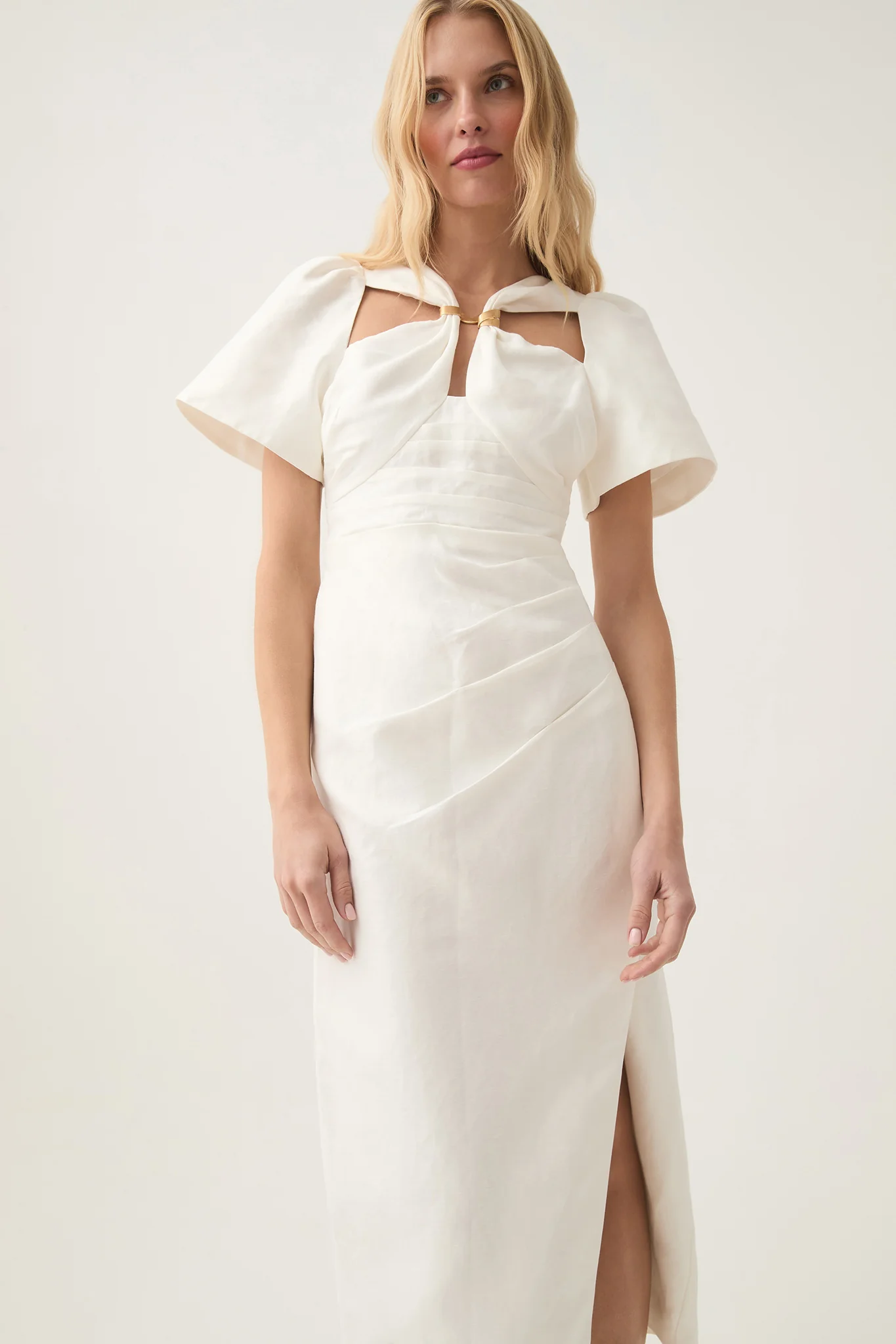 Presence Twisted Midi Dress