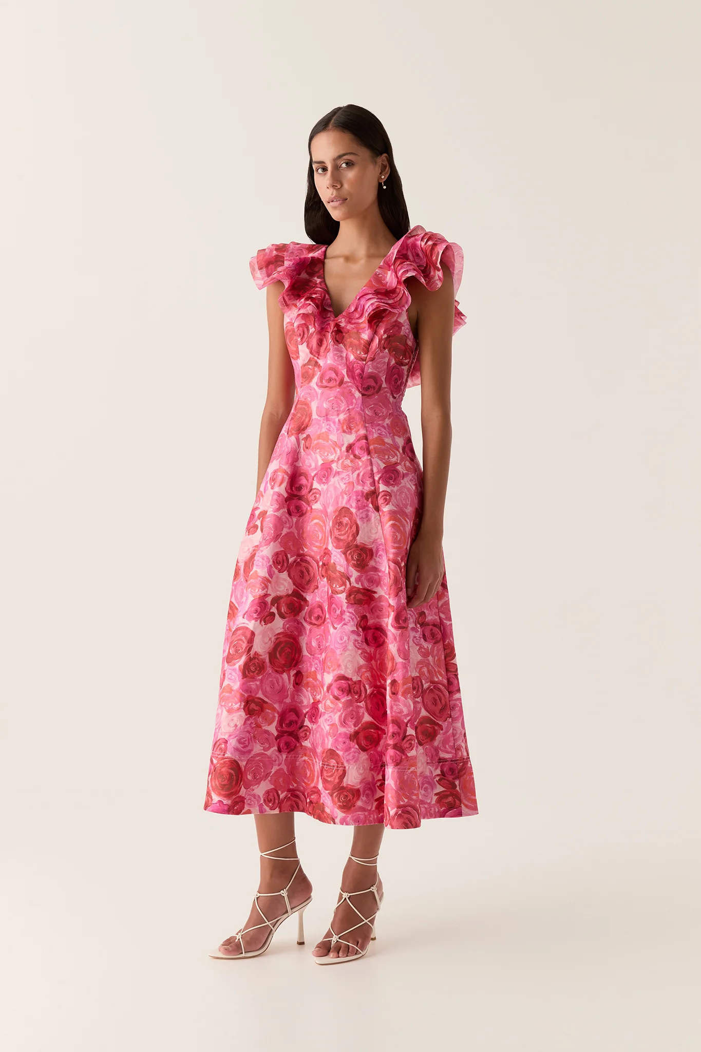 Enchanted Plunge Midi Dress
