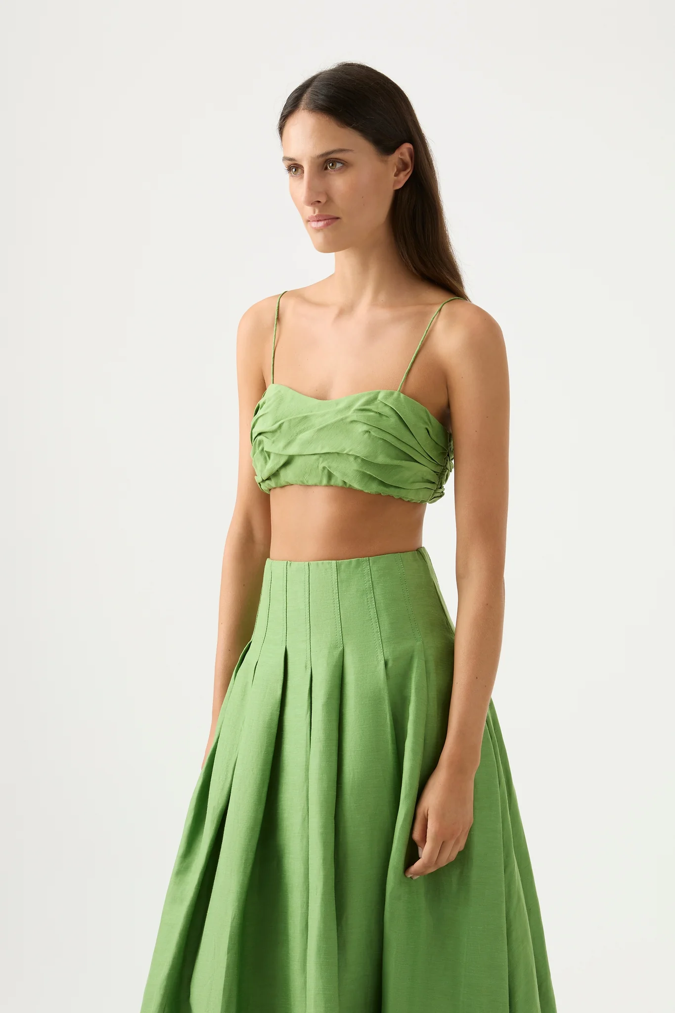 Thea Draped Twist Crop Top
