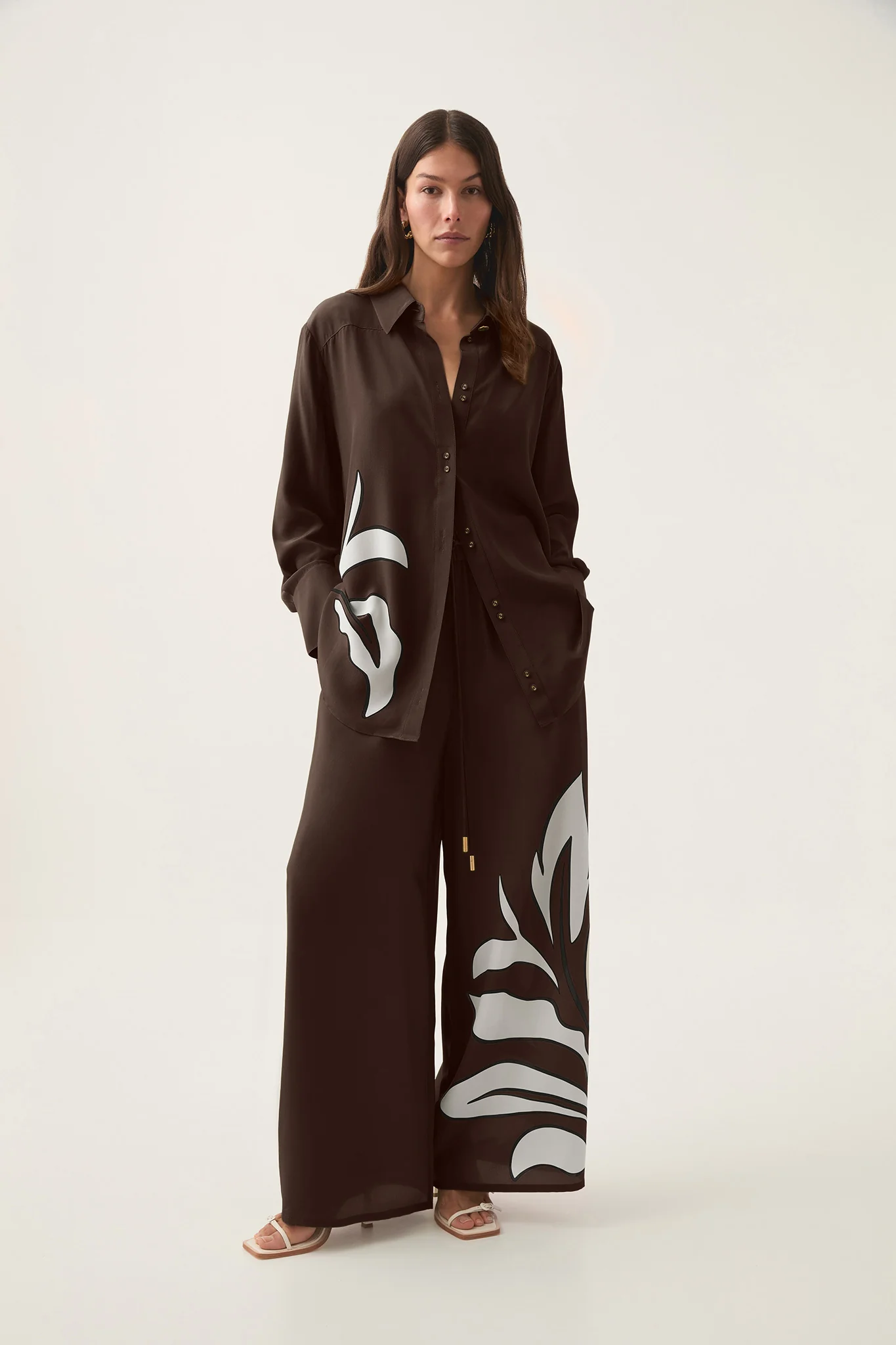 Planetary Silk Oversized Shirt