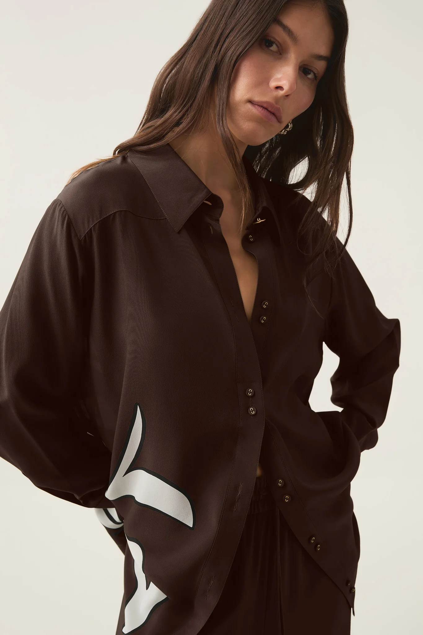 Planetary Silk Oversized Shirt