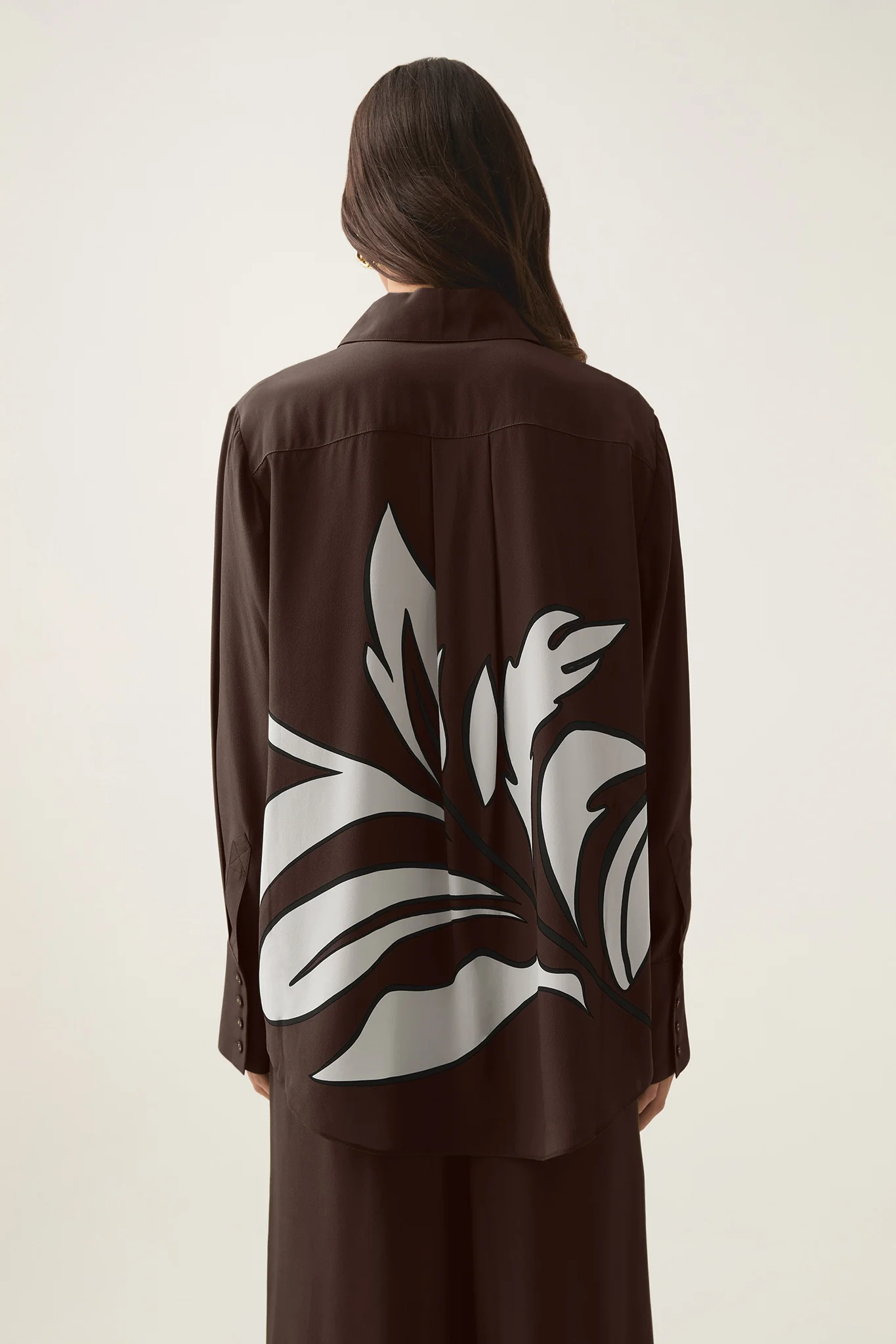 Planetary Silk Oversized Shirt