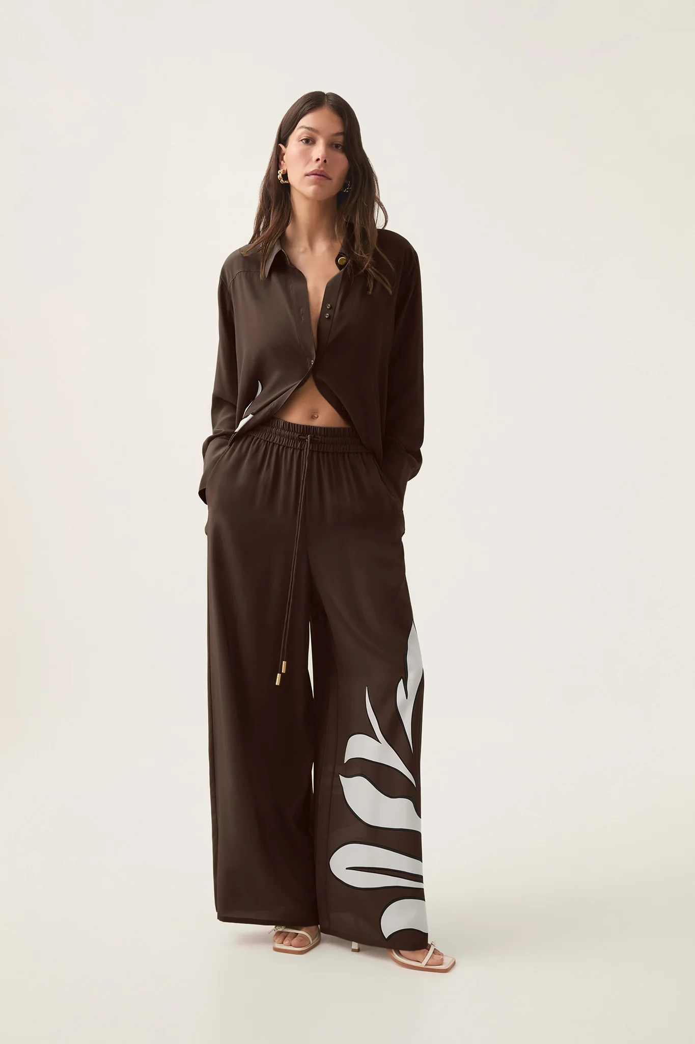 Planetary Silk Drawcord Pant