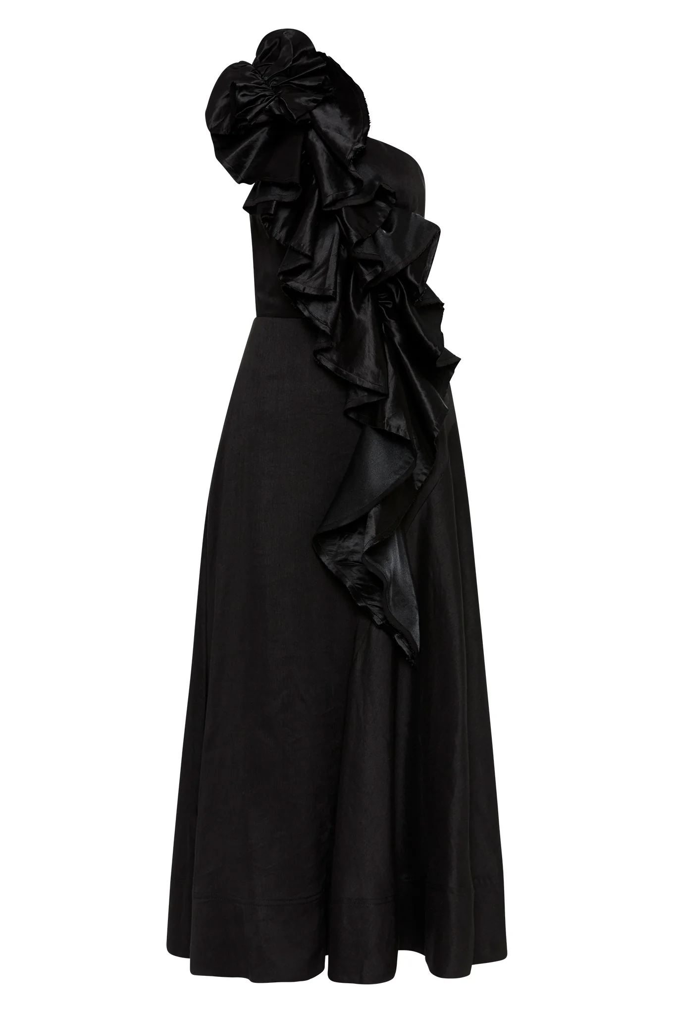 Adelia Ruffle Midi Dress