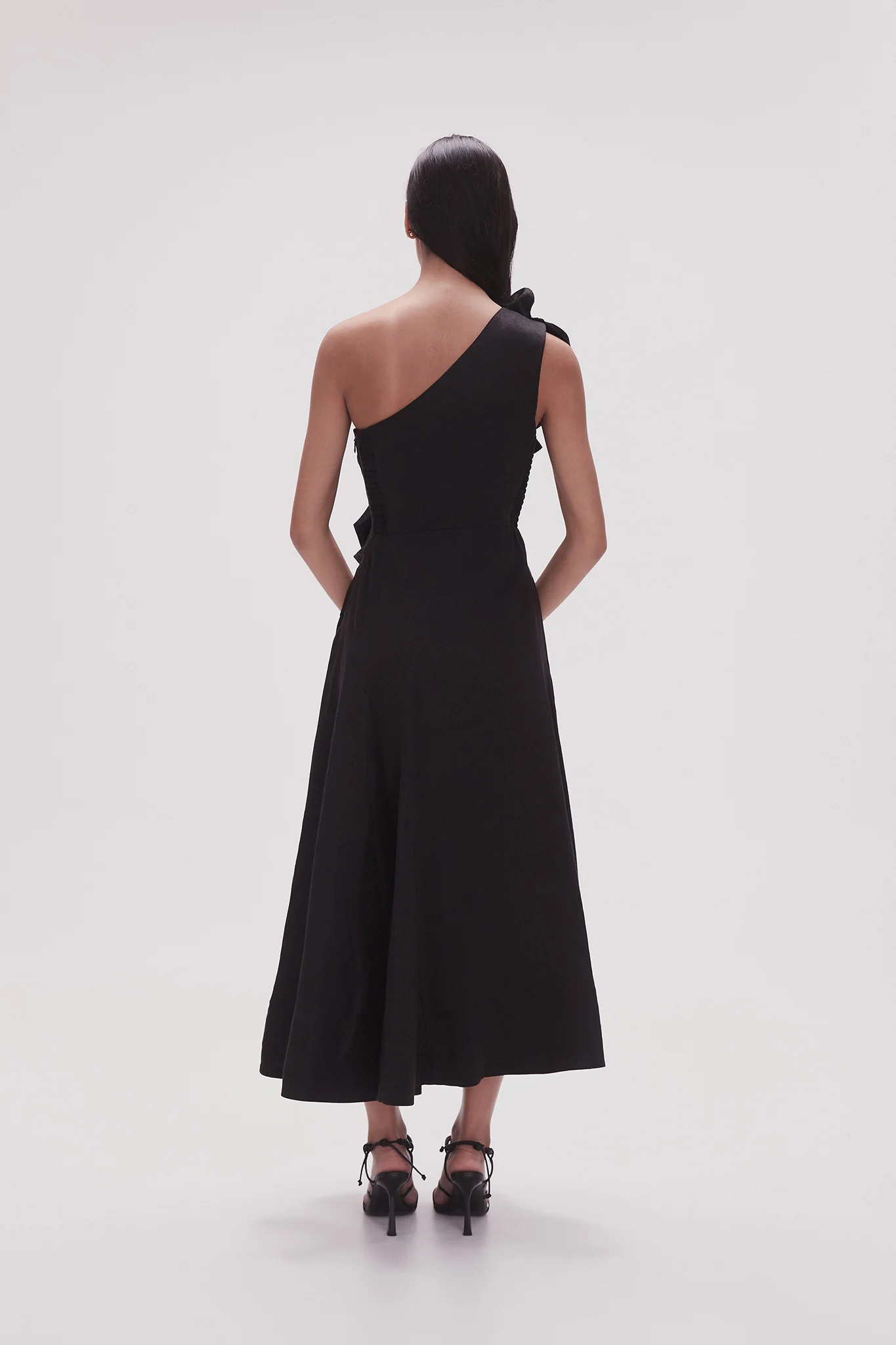 Adelia Ruffle Midi Dress