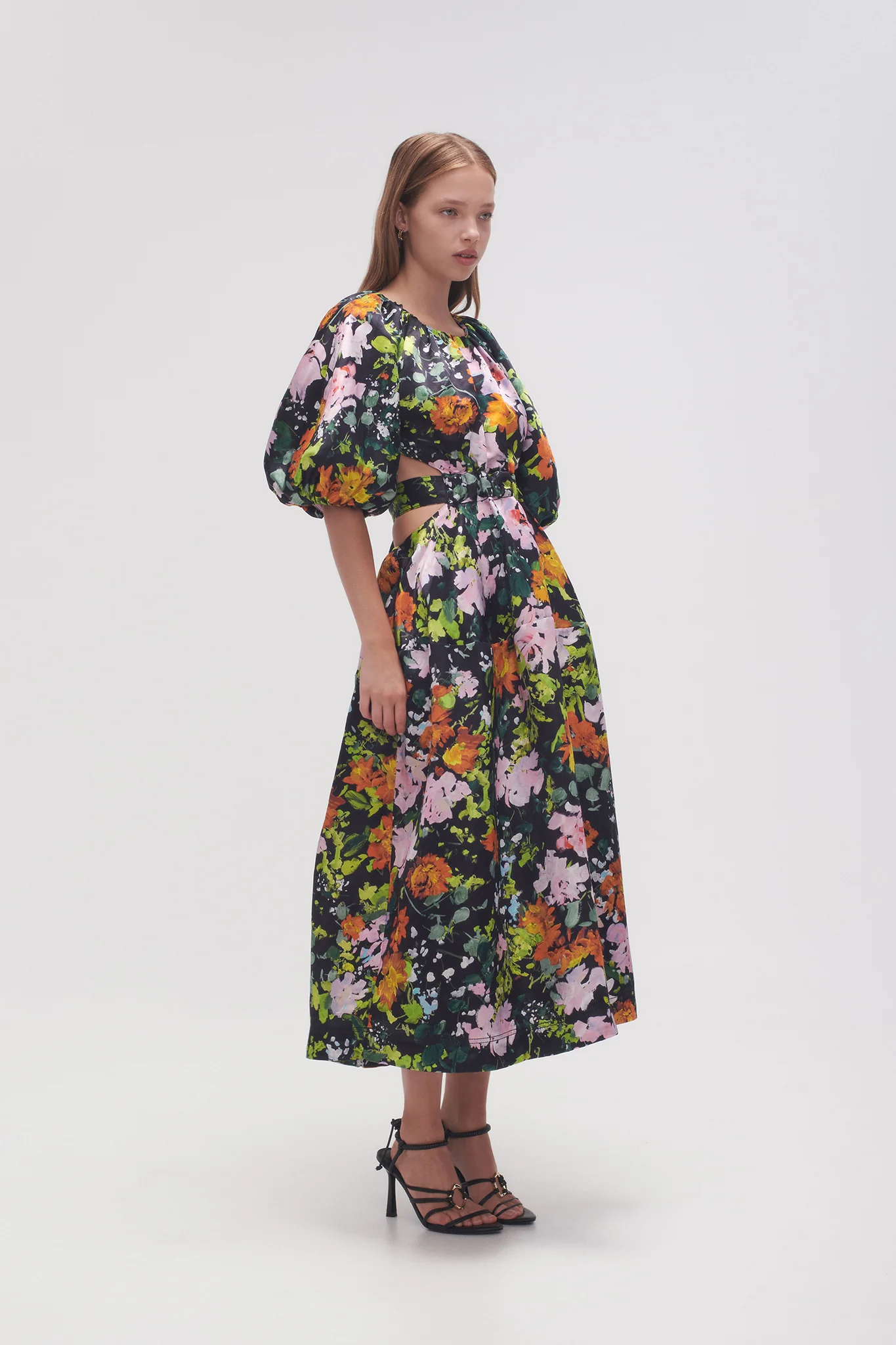Mimosa Cutout Midi Dress